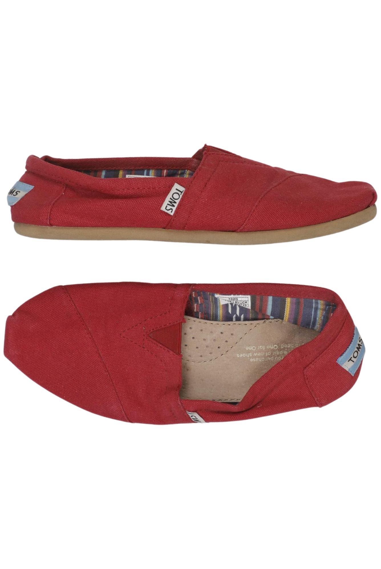 

Toms Damen Halbschuh, rot, Gr. 36.5