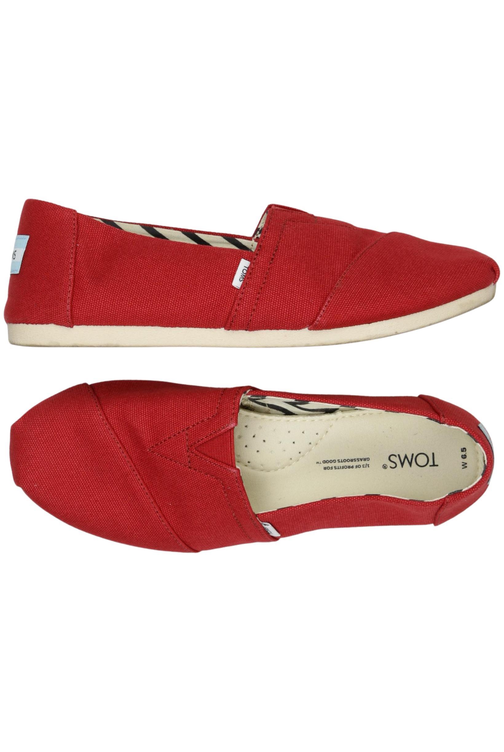 

Toms Damen Halbschuh, rot, Gr. 37