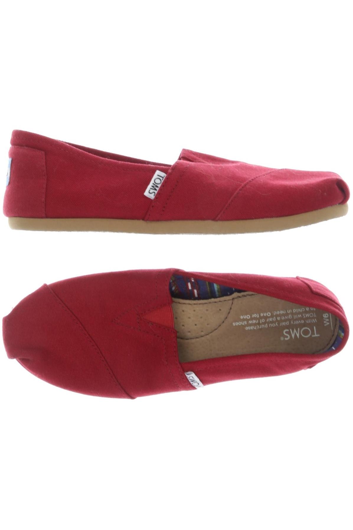 

Toms Damen Halbschuh, rot, Gr. 36.5