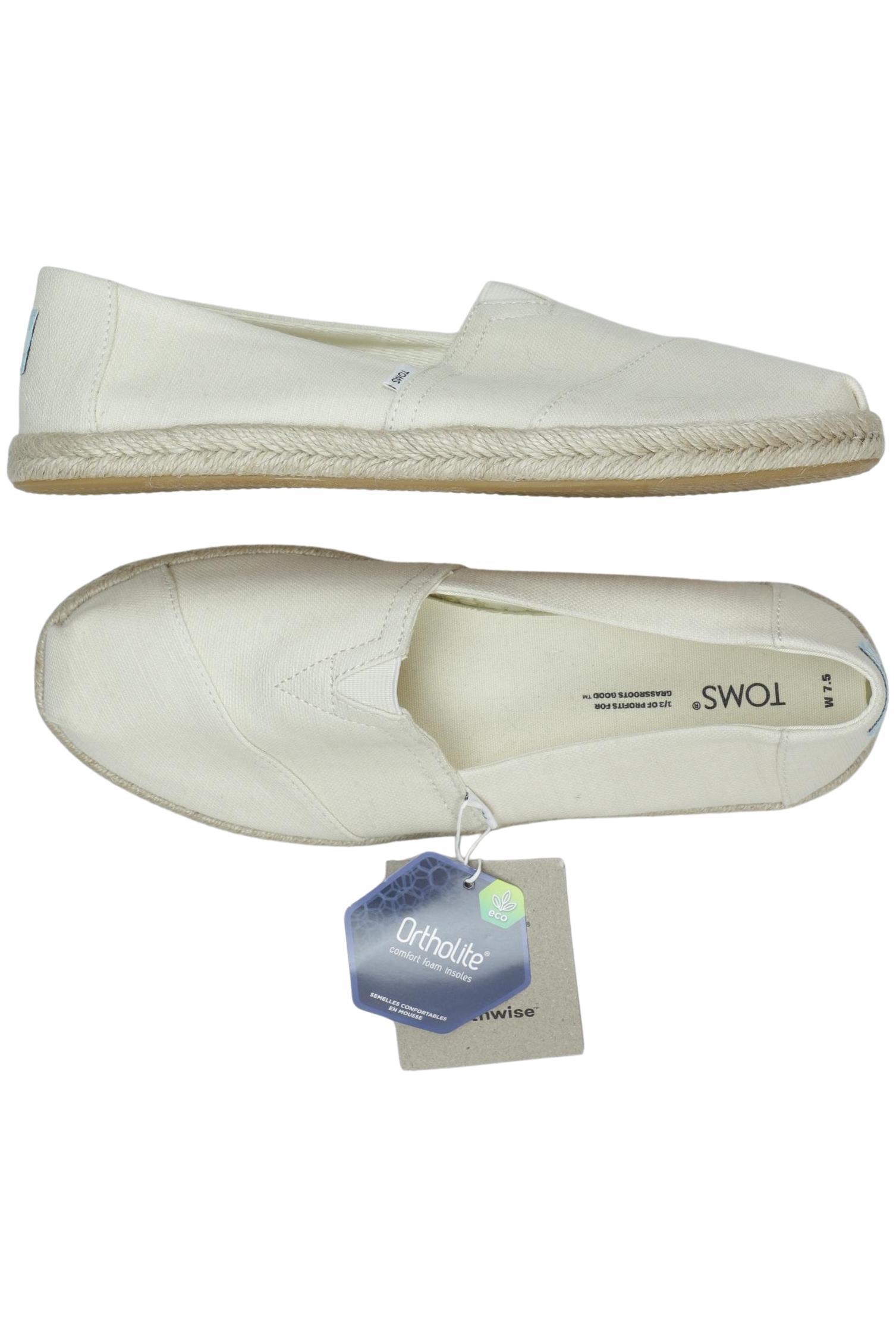 

Toms Damen Halbschuh, cremeweiß, Gr. 7.5