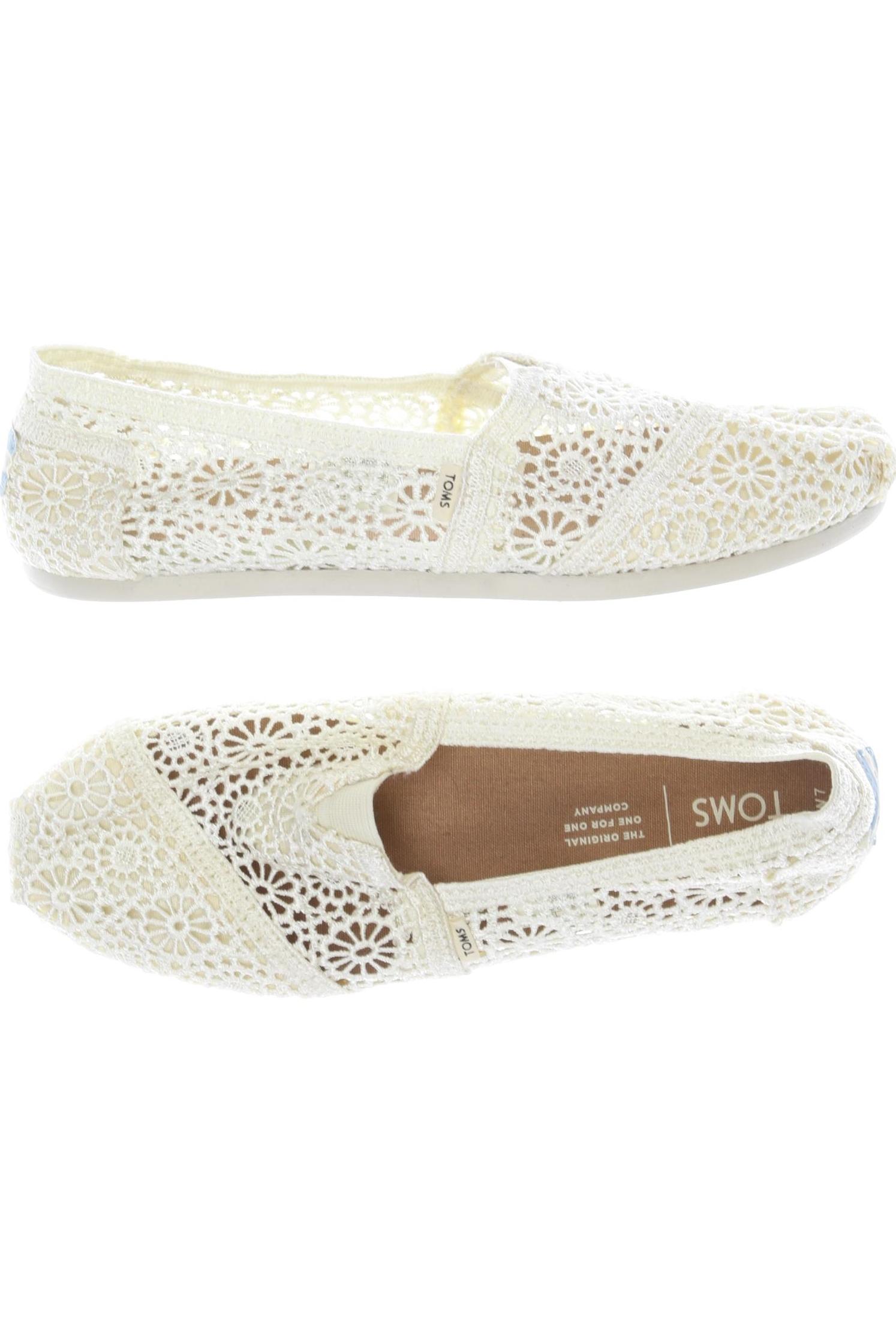 

Toms Damen Halbschuh, cremeweiß, Gr. 37.5