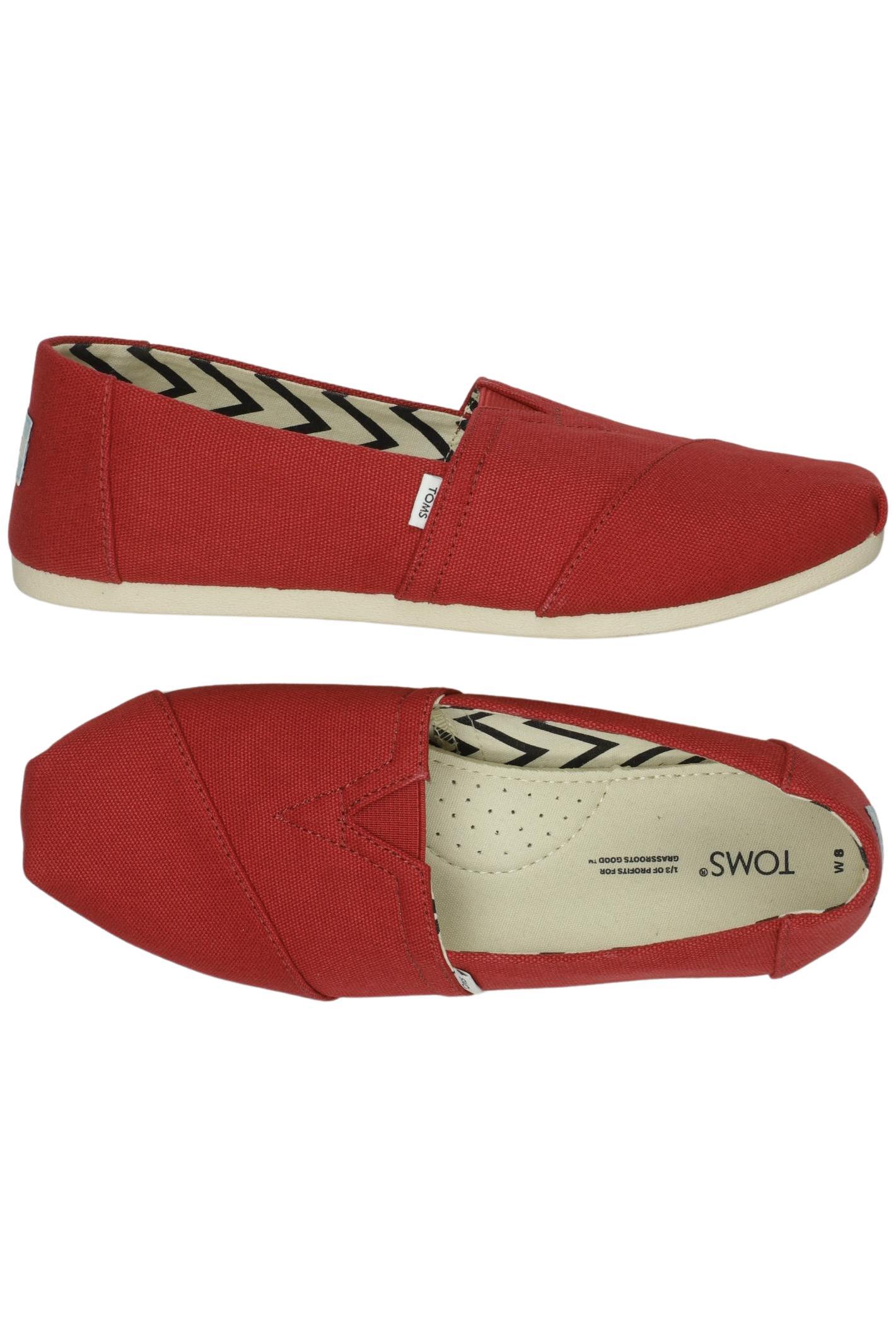 

Toms Damen Halbschuh, rot, Gr. 38.5
