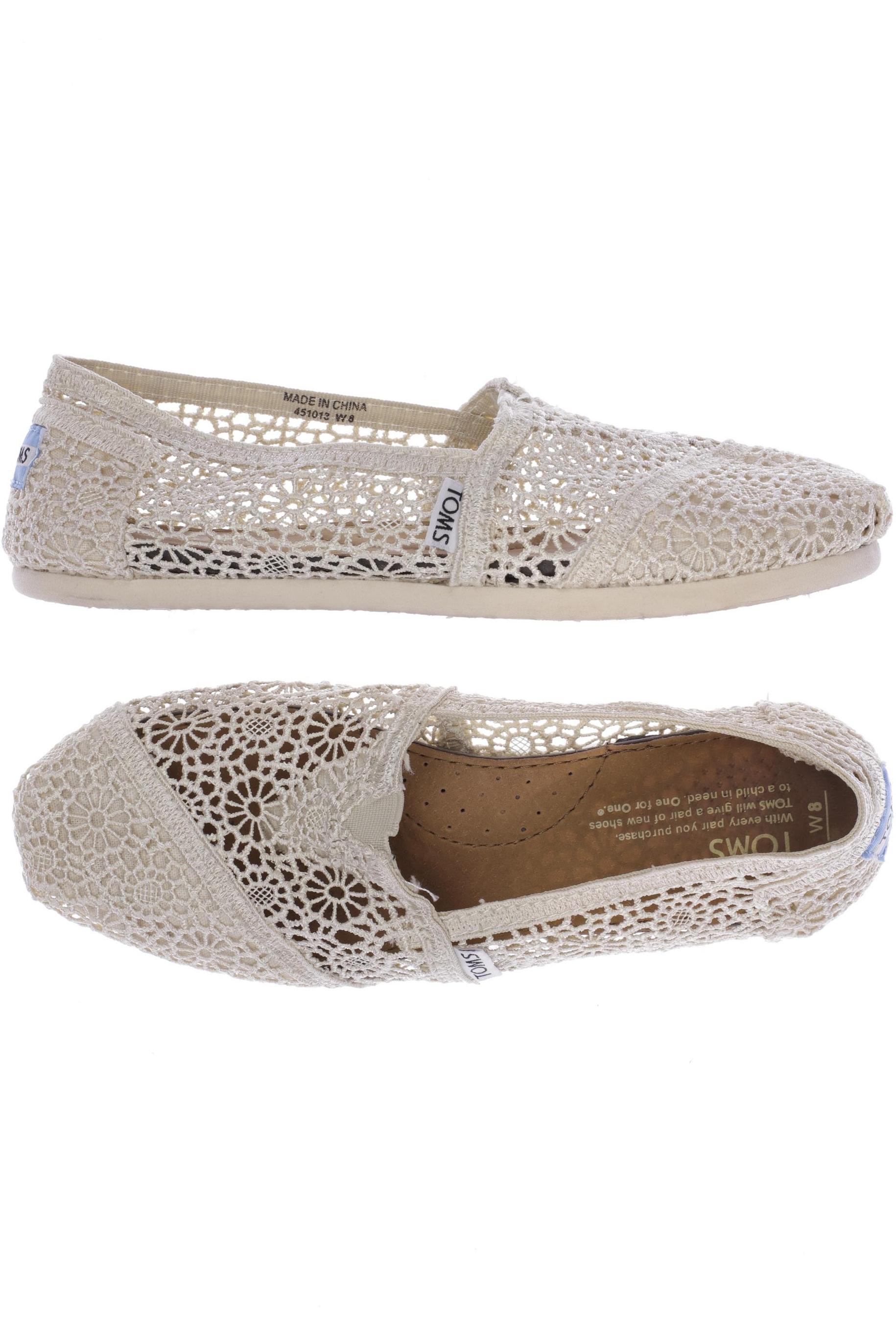 

Toms Damen Halbschuh, cremeweiß, Gr. 8