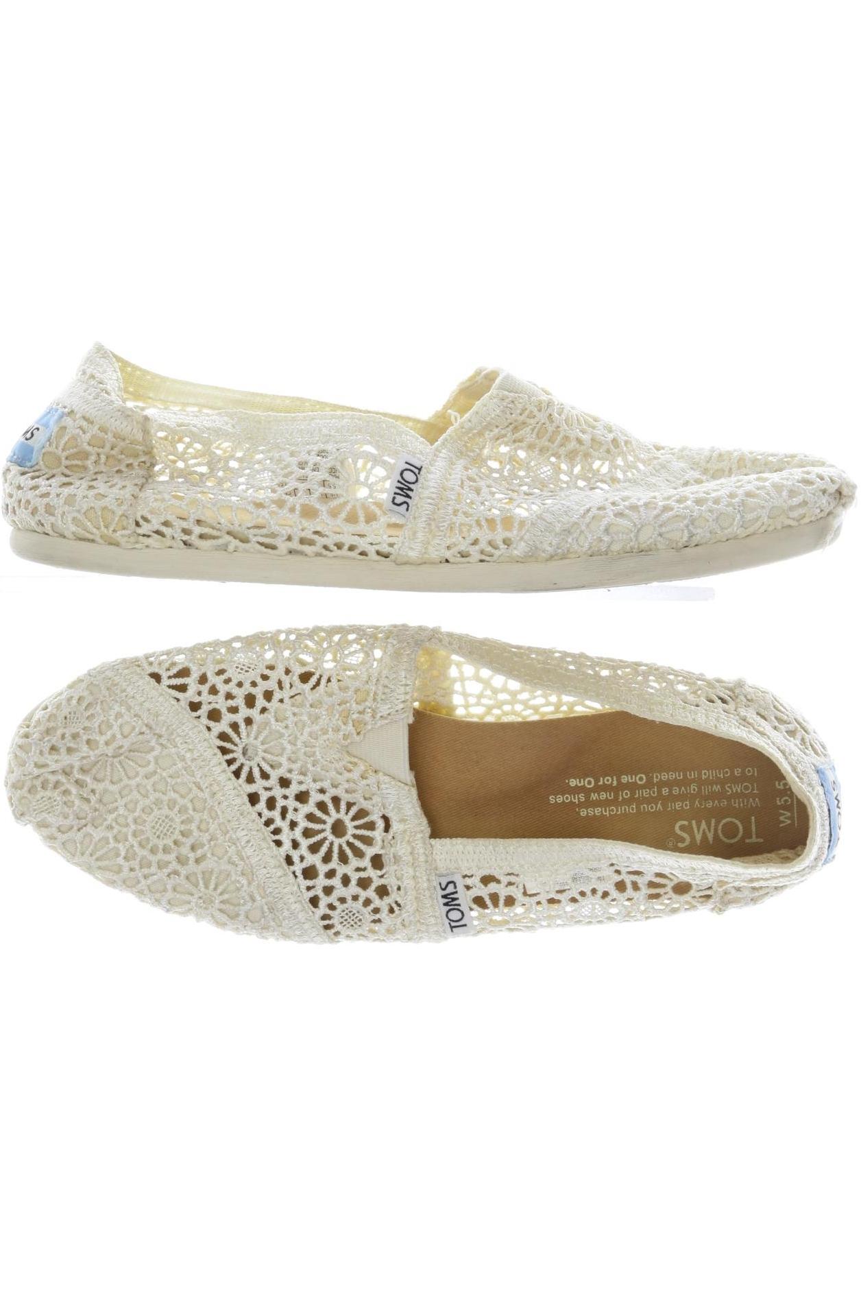 

Toms Damen Halbschuh, cremeweiß, Gr. 5.5