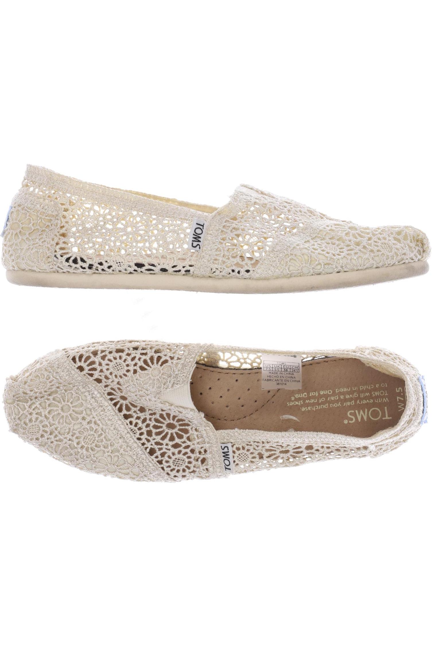 

Toms Damen Halbschuh, cremeweiß, Gr. 7.5