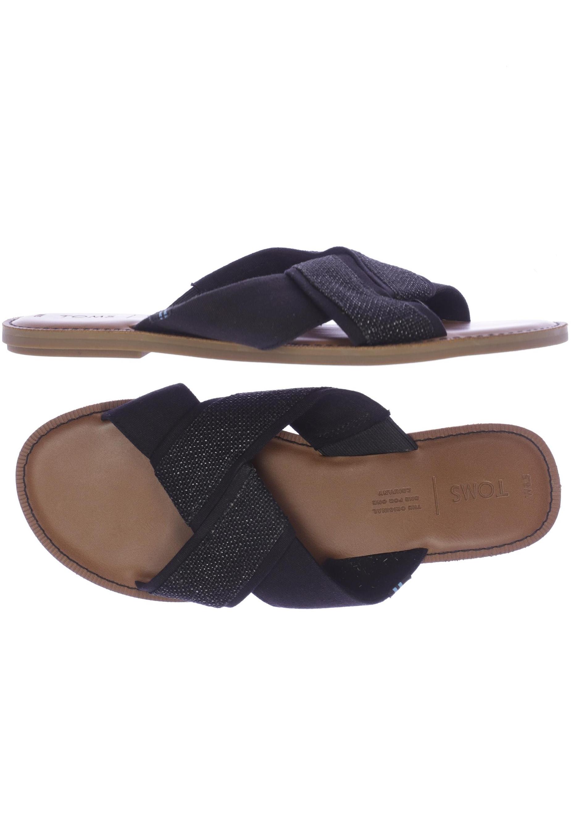 

Toms Damen Sandale, schwarz, Gr. 8.5