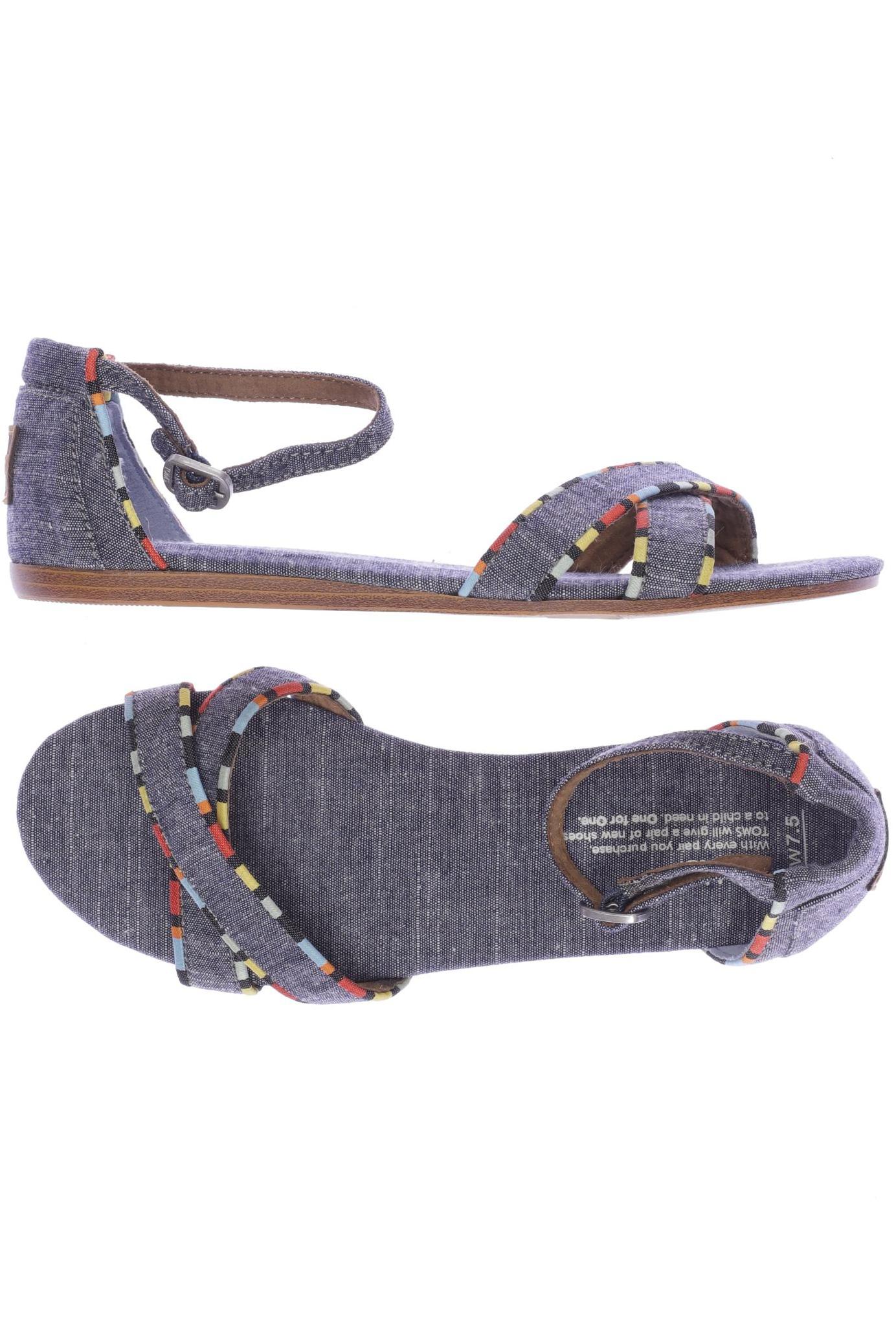 

Toms Damen Sandale, blau, Gr. 7.5