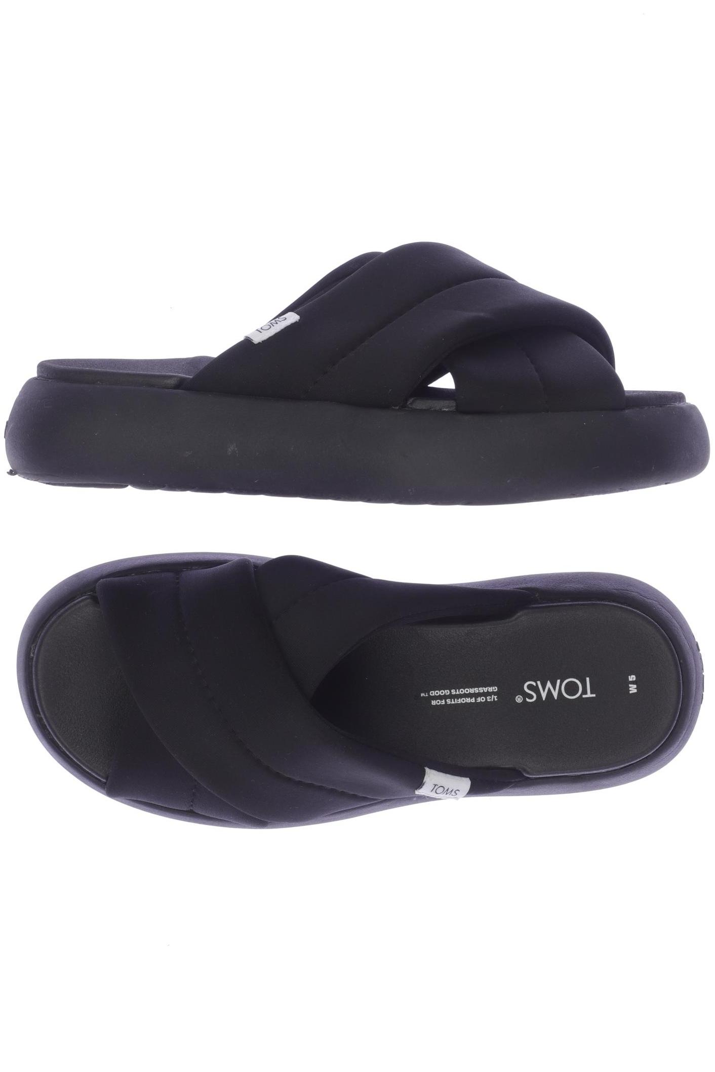 

Toms Damen Sandale, schwarz, Gr. 5