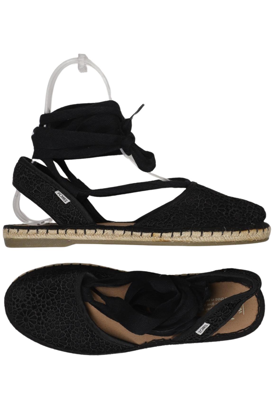 

Toms Damen Sandale, schwarz, Gr. 7.5