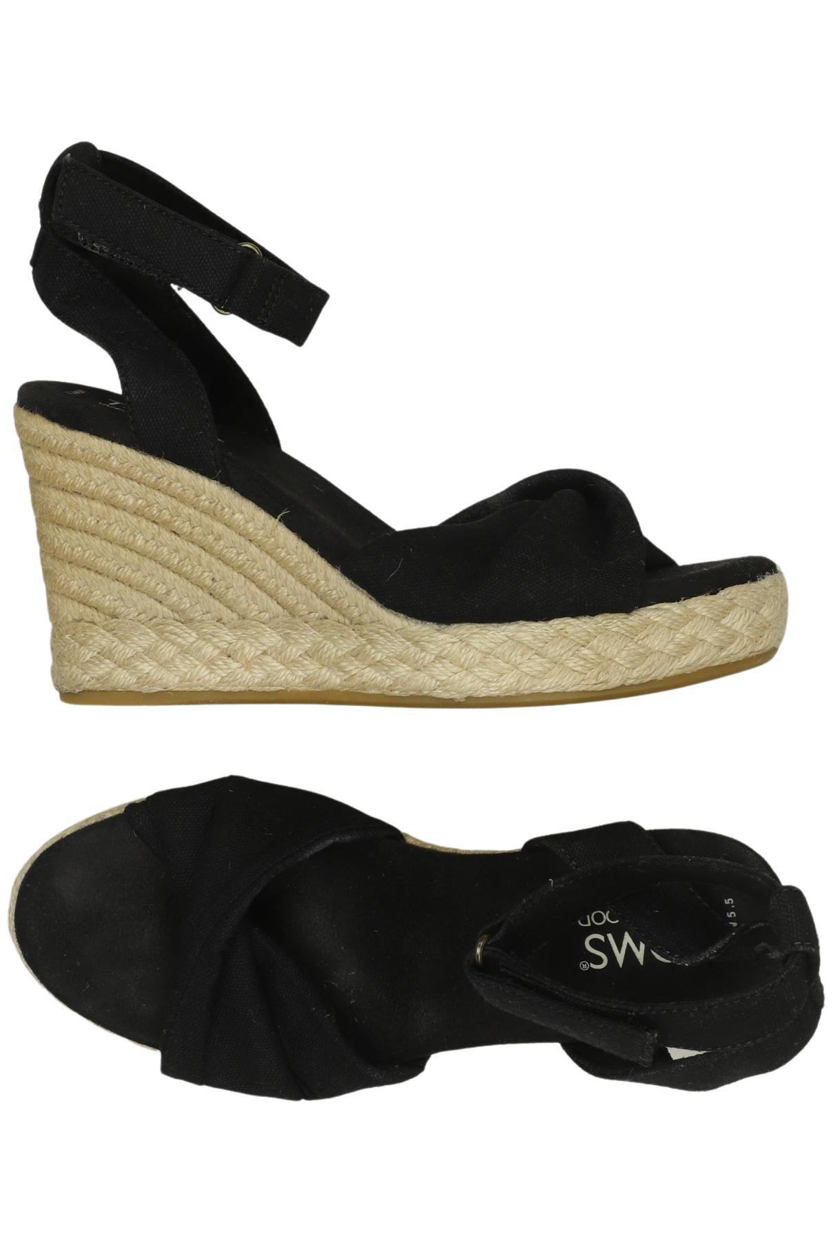 

Toms Damen Sandale, schwarz, Gr. 5.5