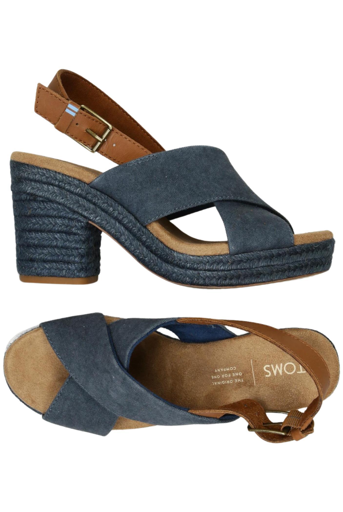

Toms Damen Sandale, blau, Gr. 6.5
