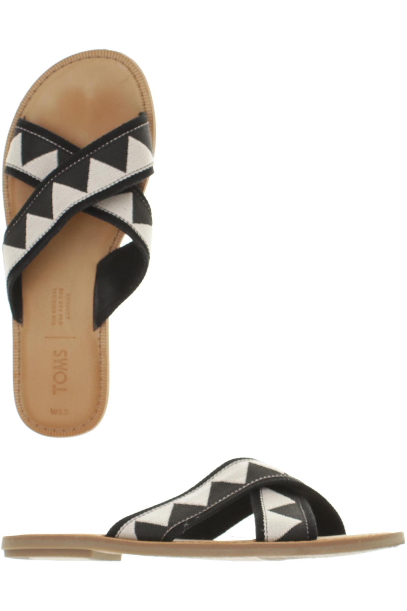 

Toms Damen Sandale, schwarz, Gr. 5.5