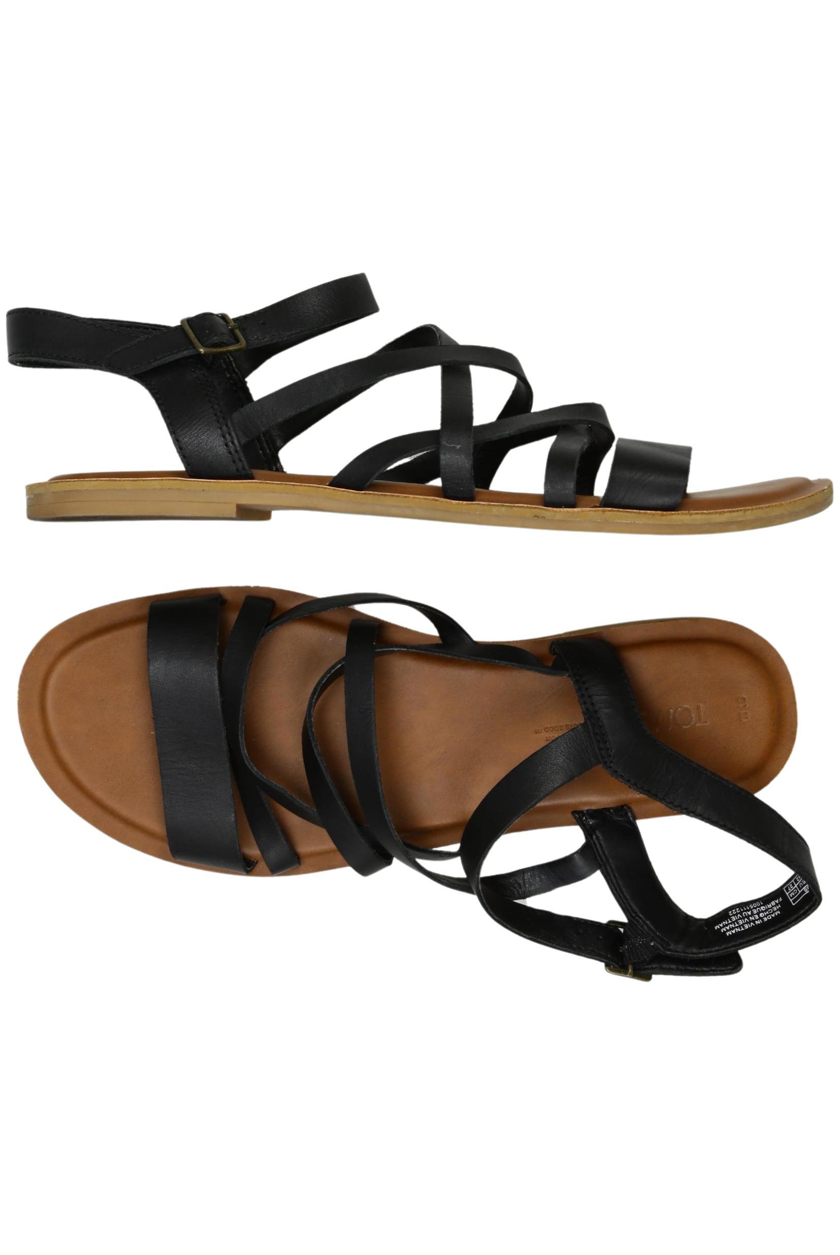 

Toms Damen Sandale, schwarz, Gr. 42