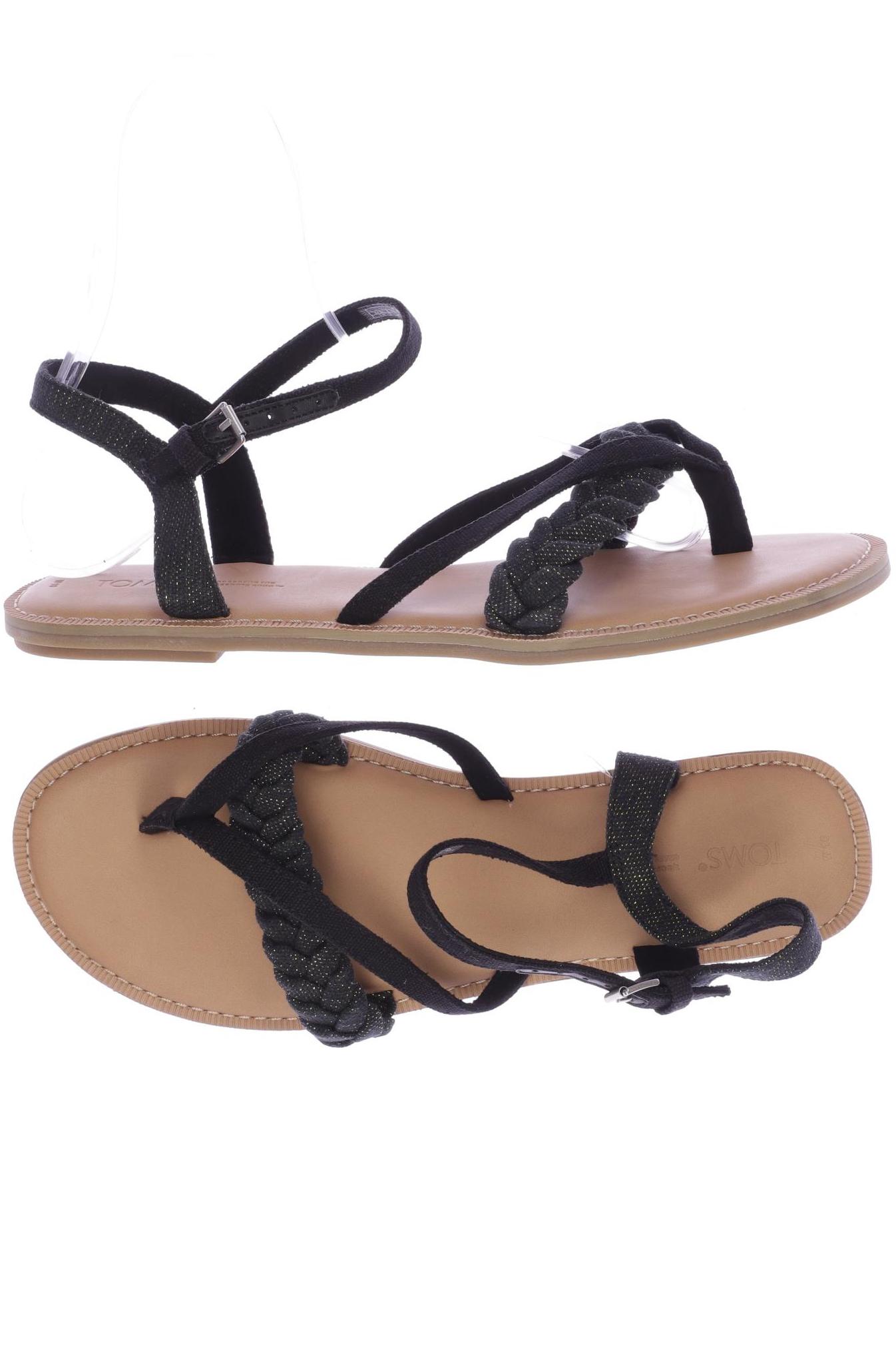 

Toms Damen Sandale, schwarz, Gr. 42