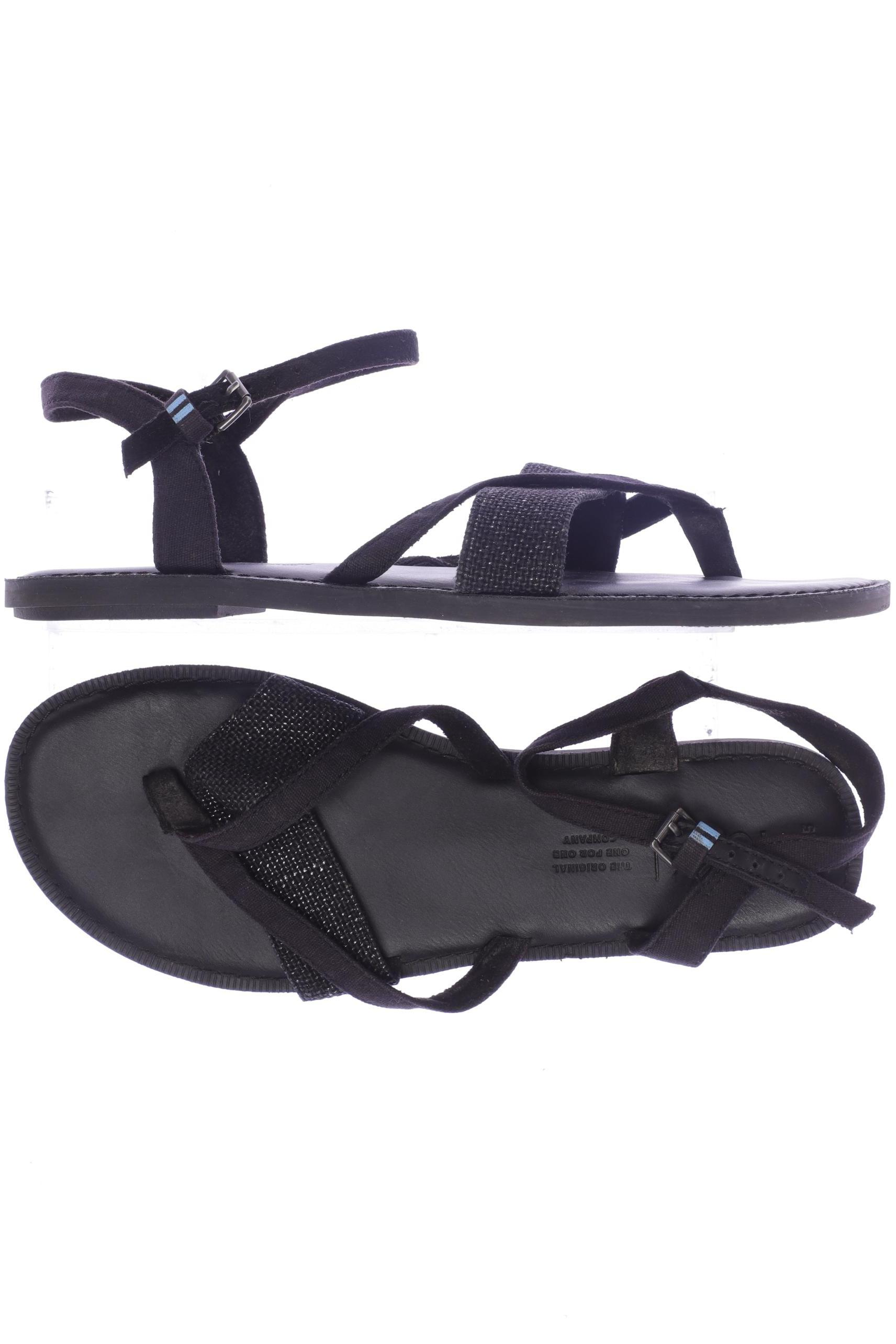

Toms Damen Sandale, schwarz, Gr. 7.5