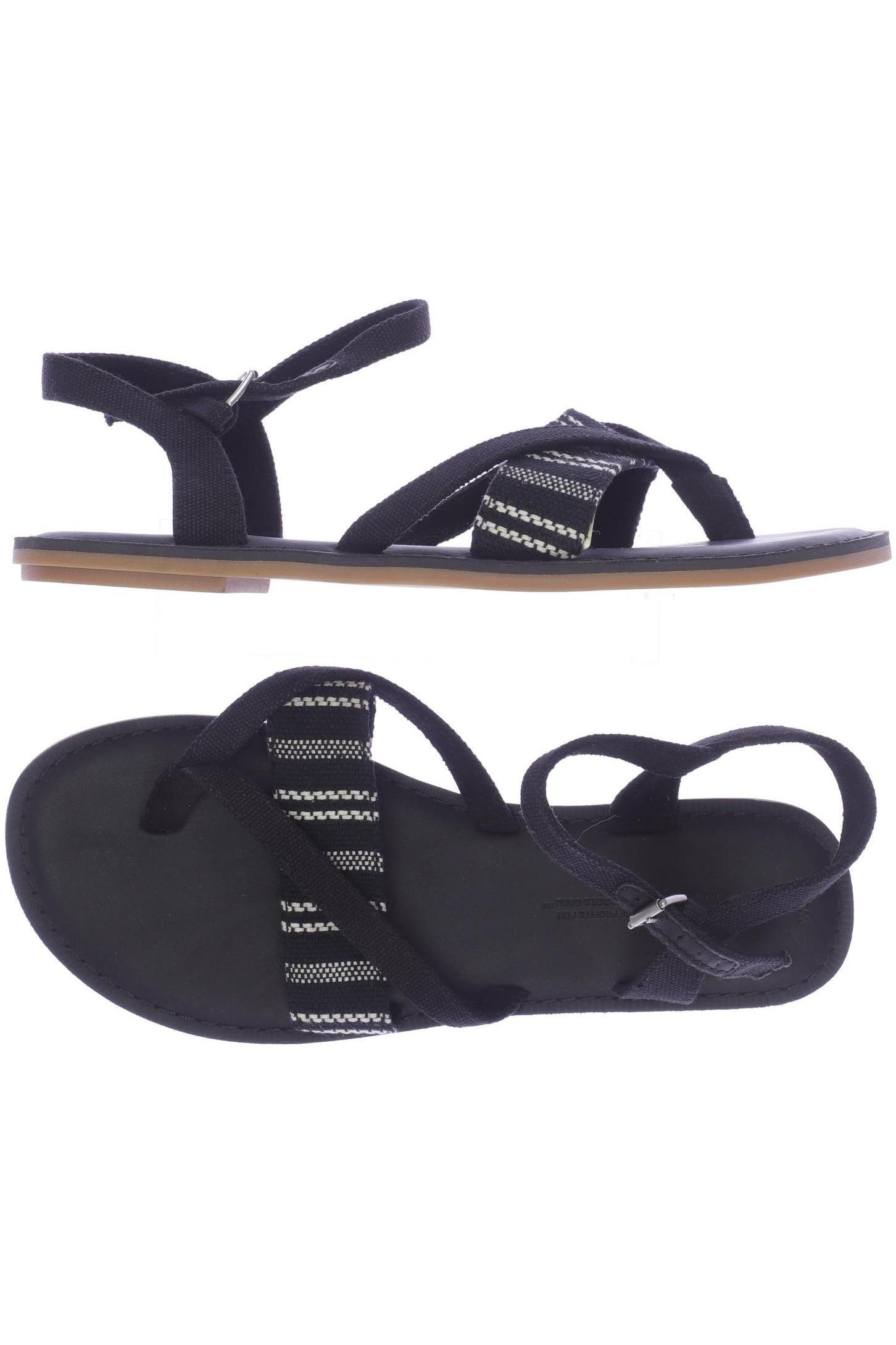 

Toms Damen Sandale, schwarz, Gr. 6.5