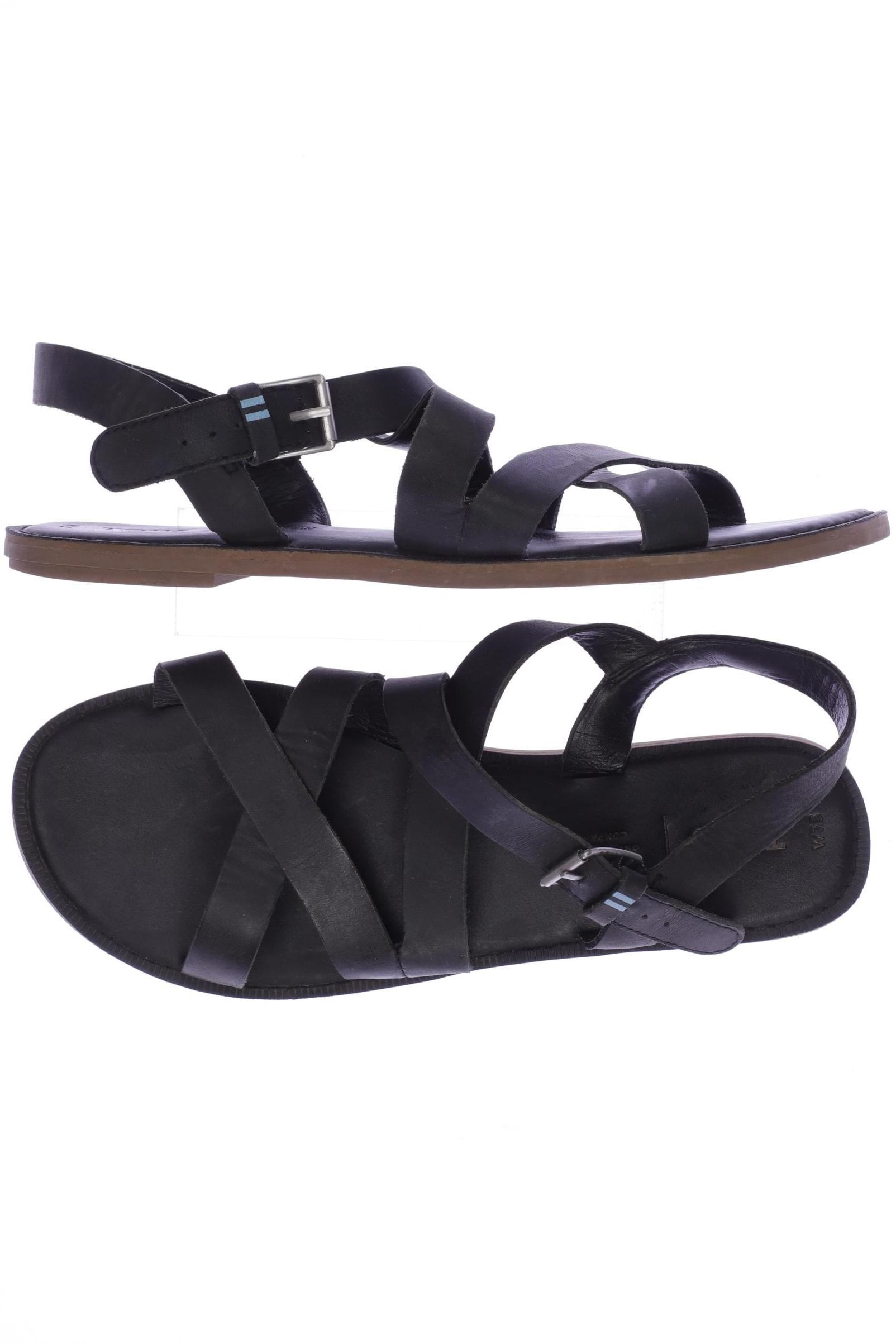 

Toms Damen Sandale, schwarz, Gr. 7.5