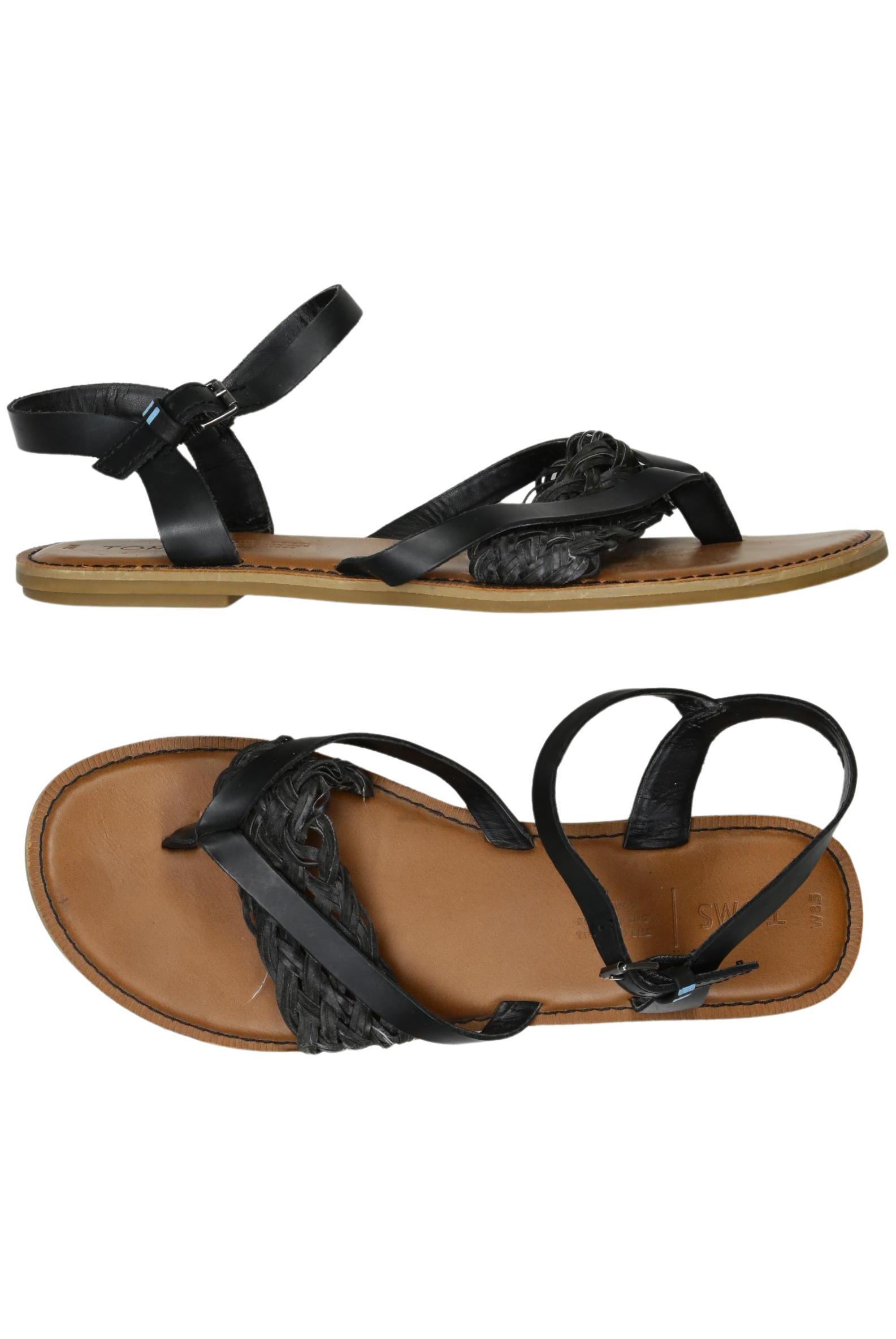 

Toms Damen Sandale, schwarz, Gr. 8.5