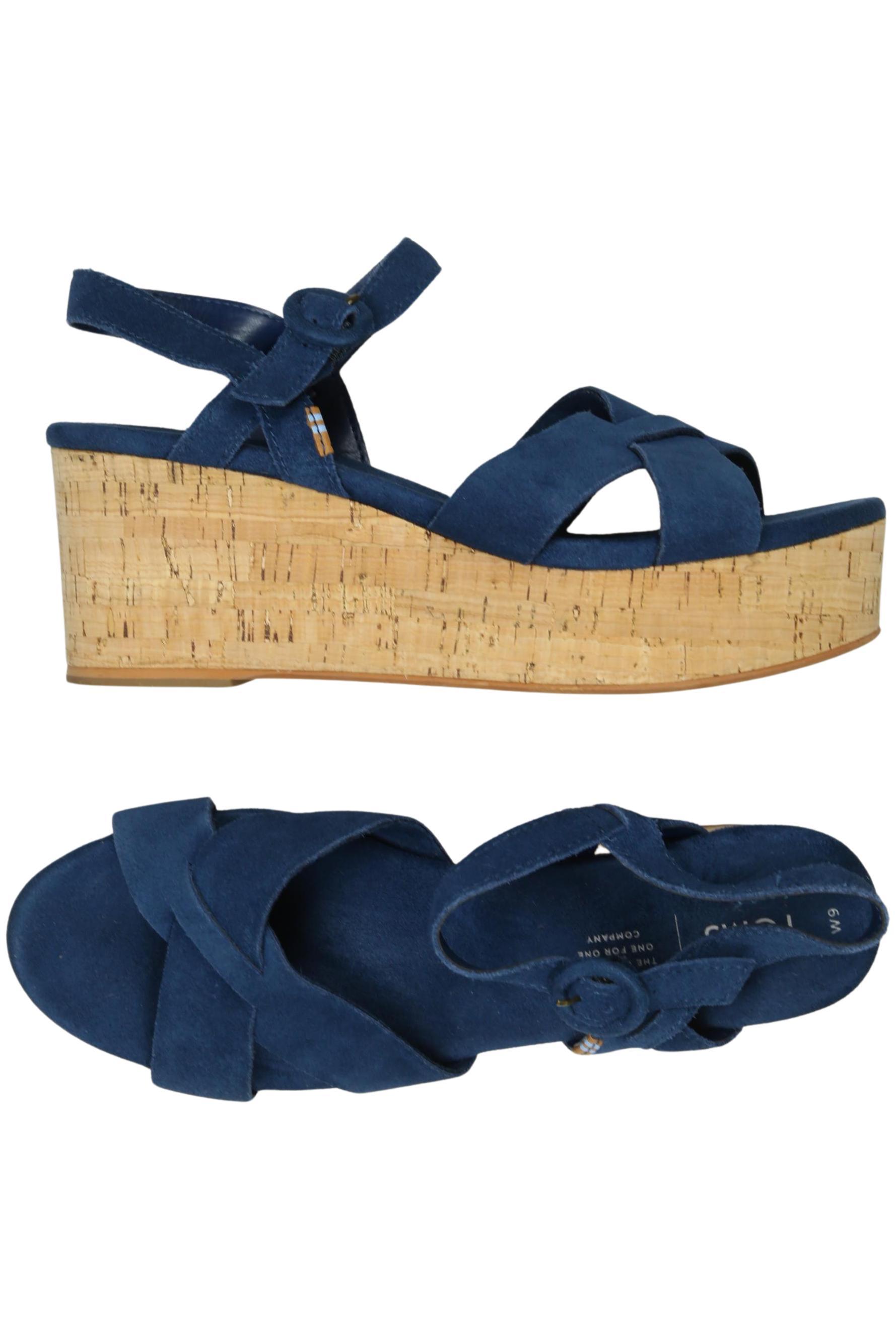 

Toms Damen Sandale, blau, Gr. 6