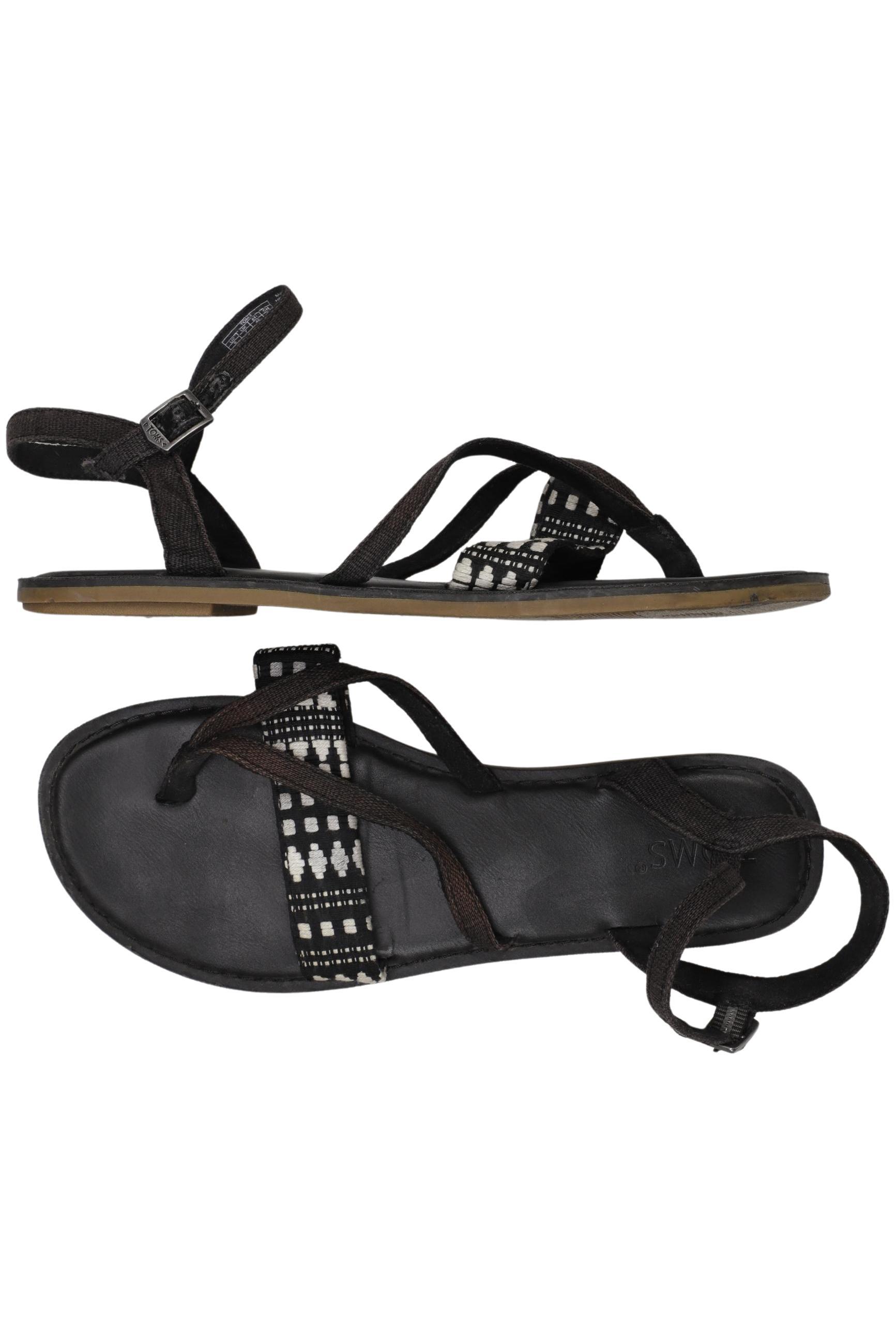 

Toms Damen Sandale, schwarz, Gr. 9