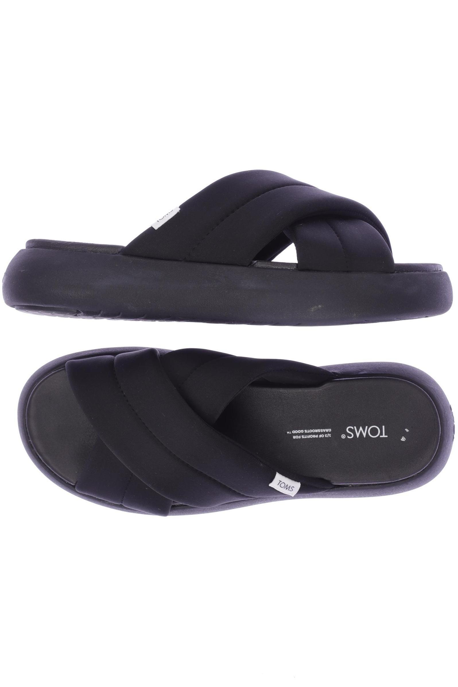 

Toms Damen Sandale, schwarz, Gr. 8