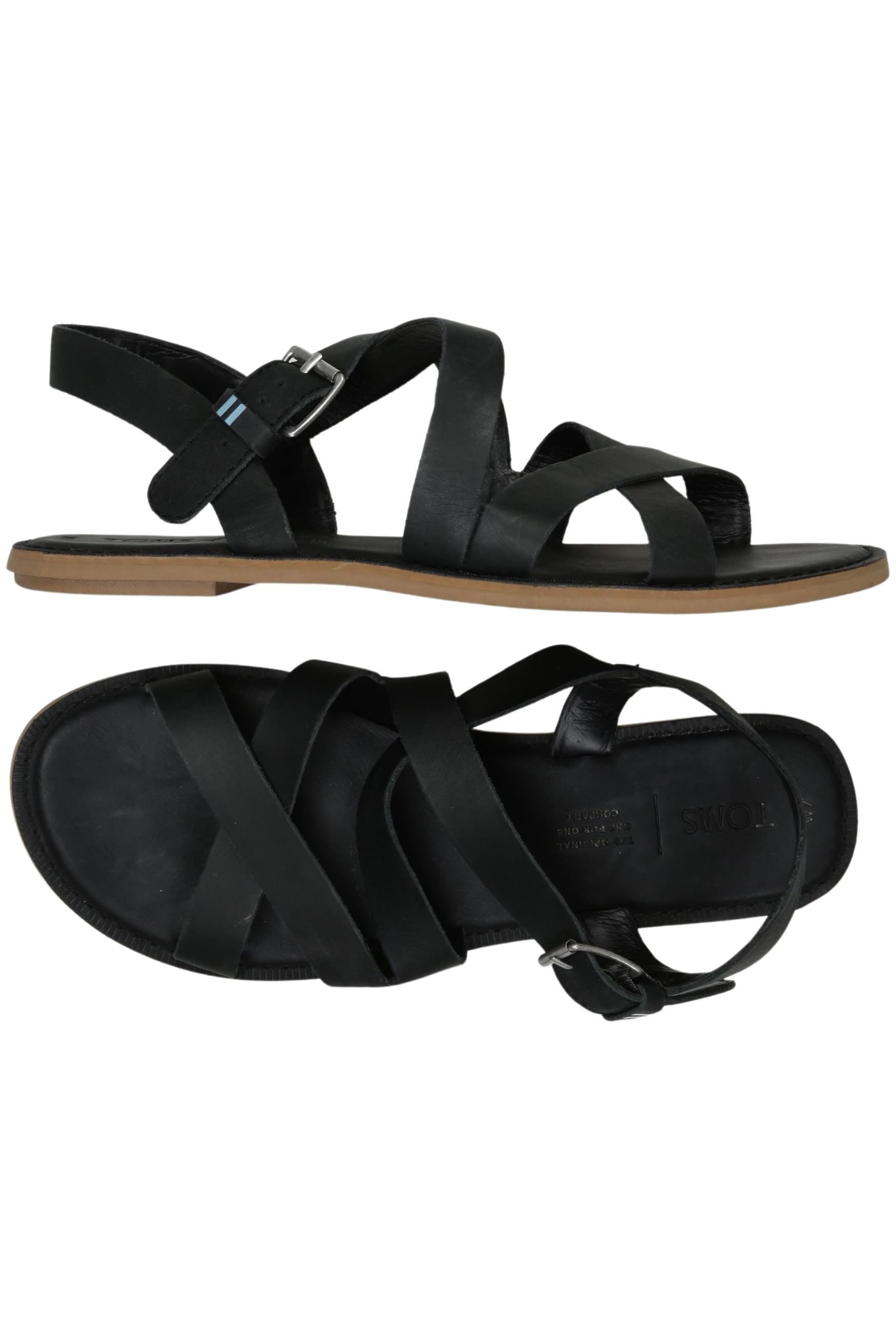 

Toms Damen Sandale, schwarz, Gr. 7