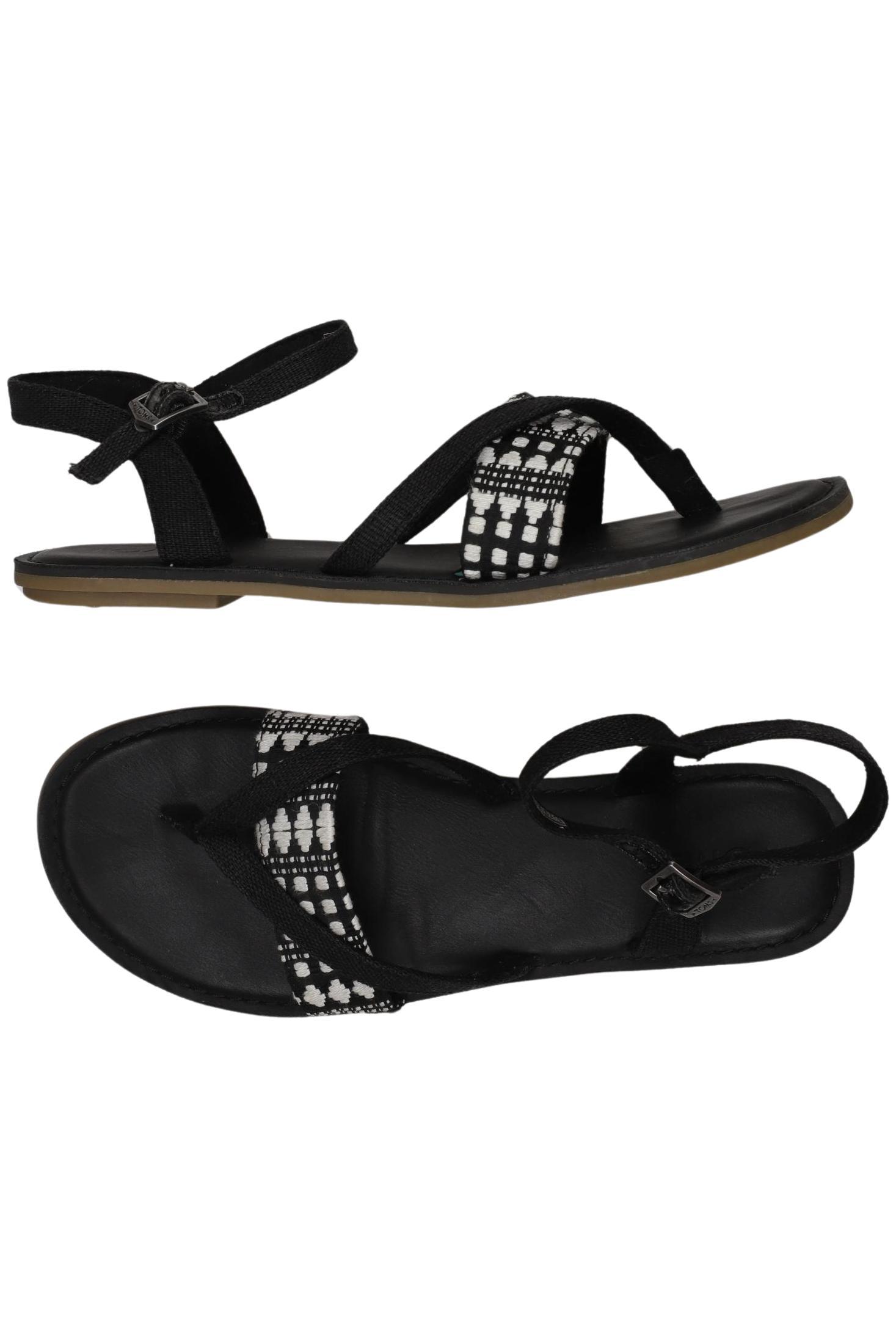 

Toms Damen Sandale, schwarz, Gr. 38