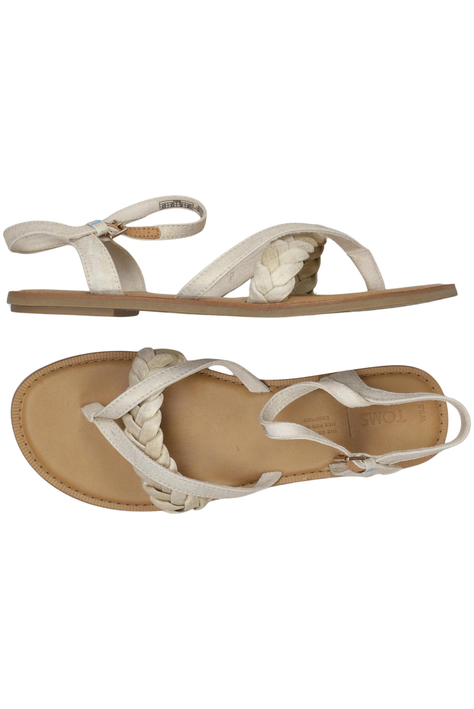 

Toms Damen Sandale, cremeweiß, Gr. 8.5