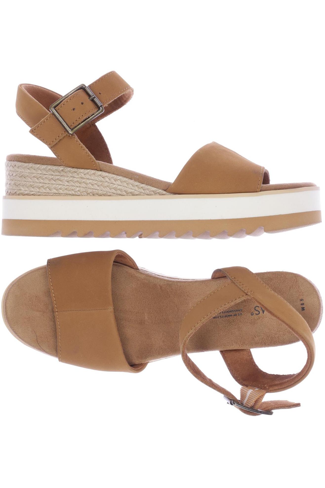 

Toms Damen Sandale, braun, Gr. 8.5