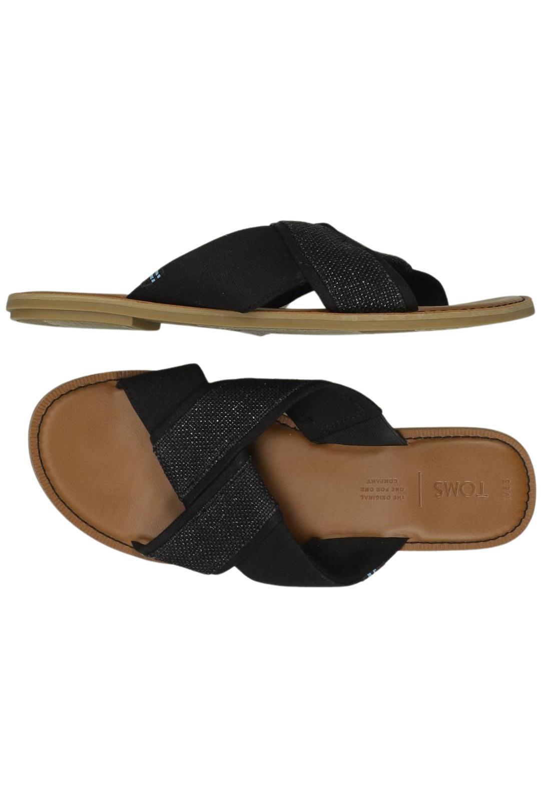 

Toms Damen Sandale, schwarz, Gr. 8.5