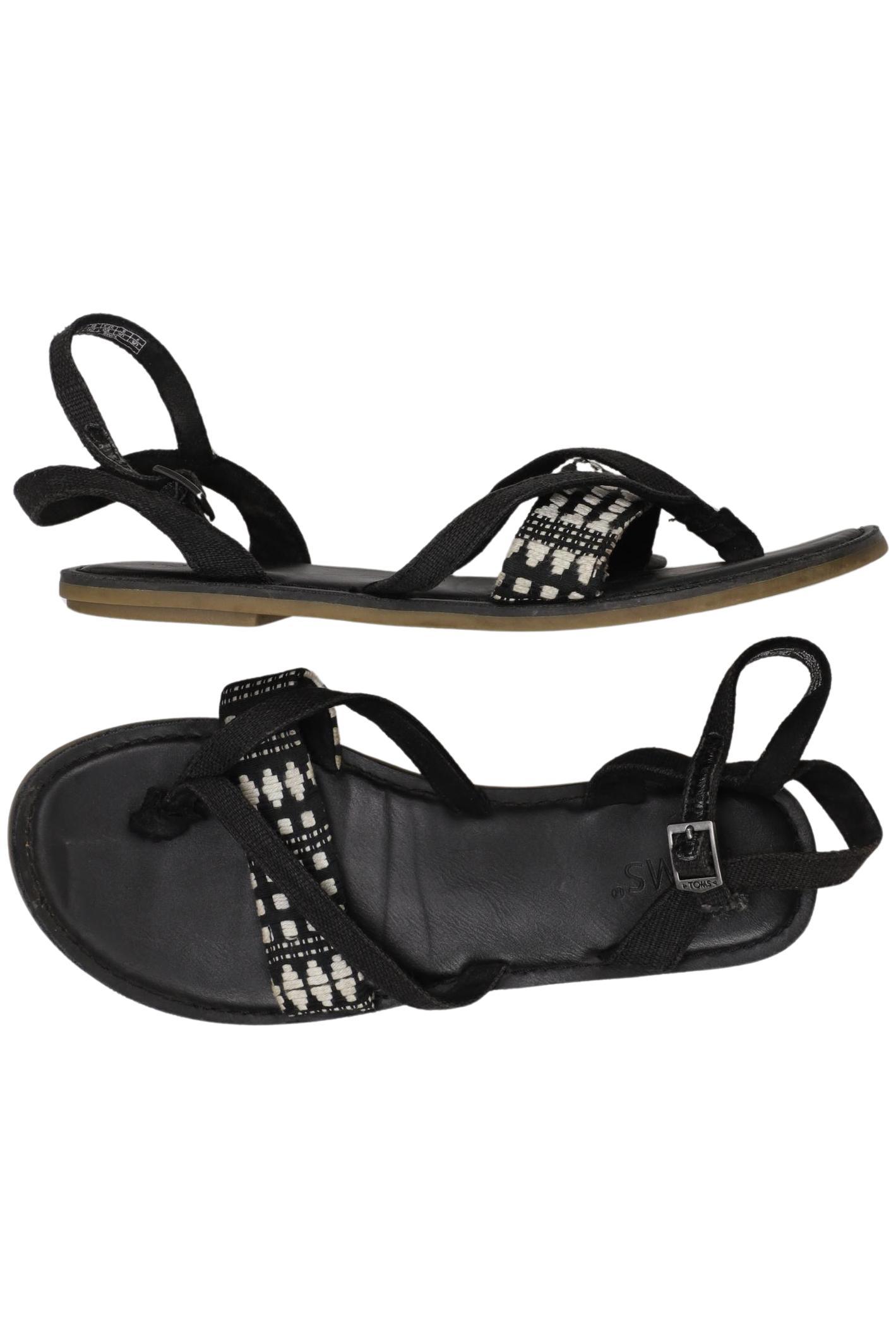 

Toms Damen Sandale, schwarz, Gr. 7