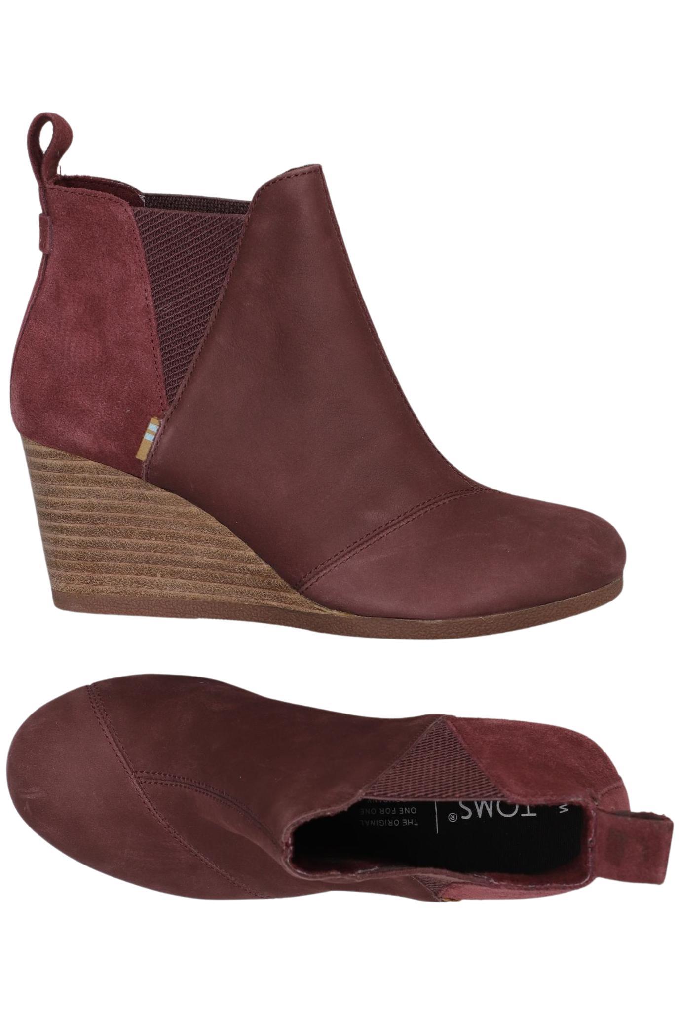 

Toms Damen Stiefelette, bordeaux, Gr. 35.5