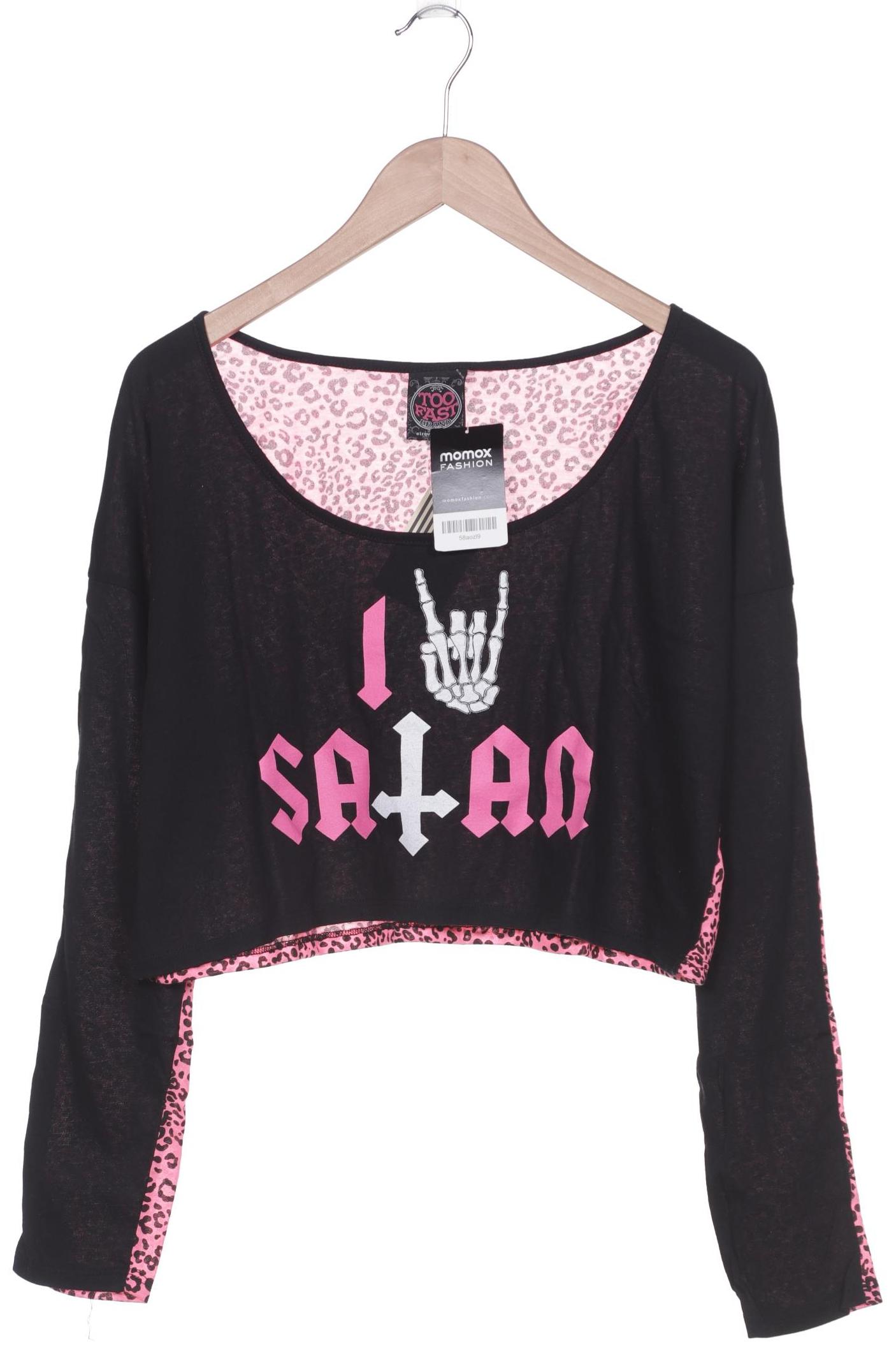 

Too Fast Damen Langarmshirt, schwarz, Gr. 44