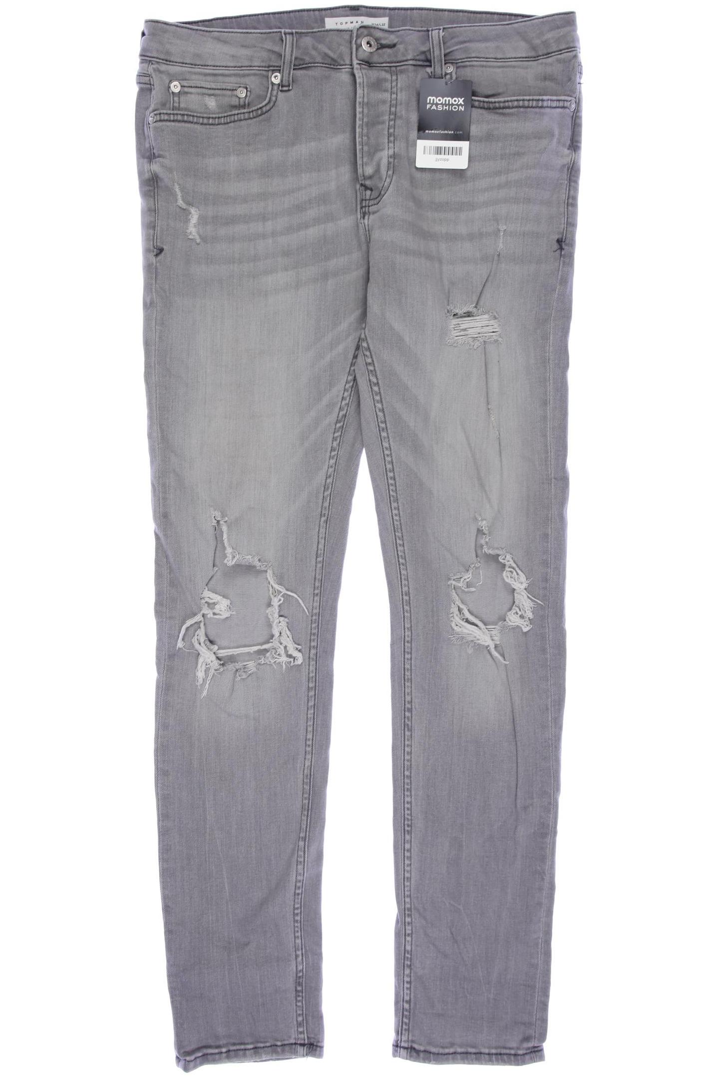 

Topman Herren Jeans, grau, Gr. 34