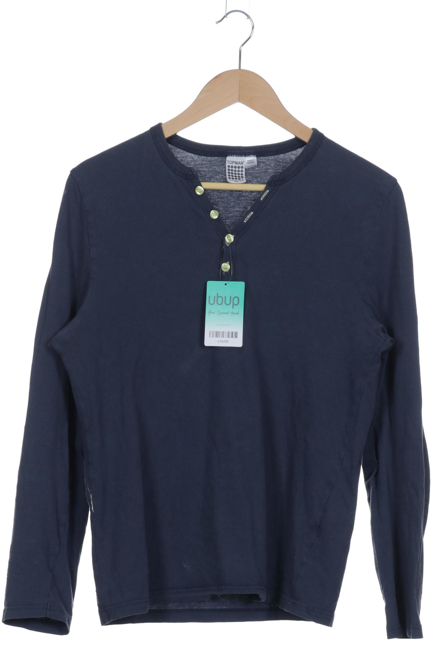 

Topman Herren Langarmshirt, marineblau, Gr. 46
