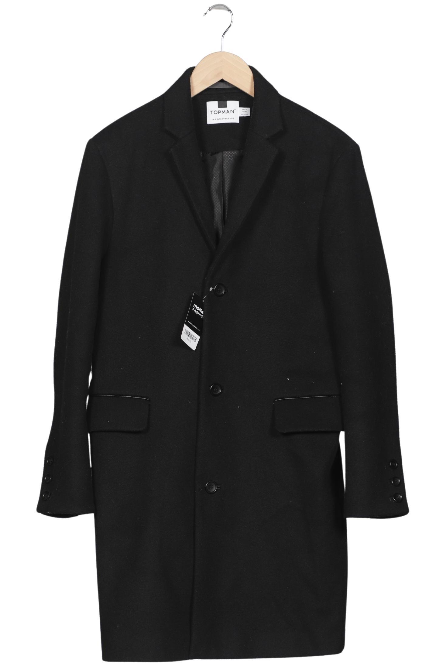 

Topman Herren Mantel, schwarz, Gr. 46