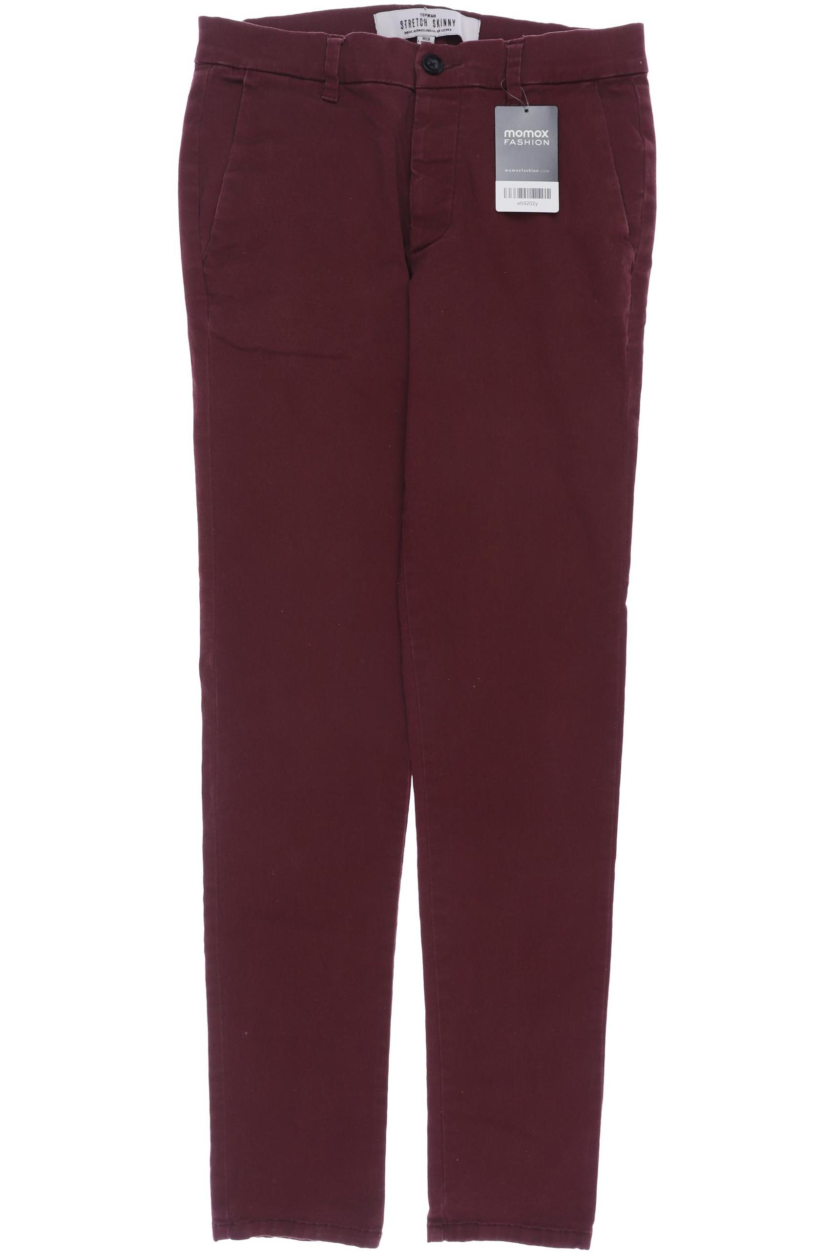 

Topman Herren Stoffhose, bordeaux, Gr. 28