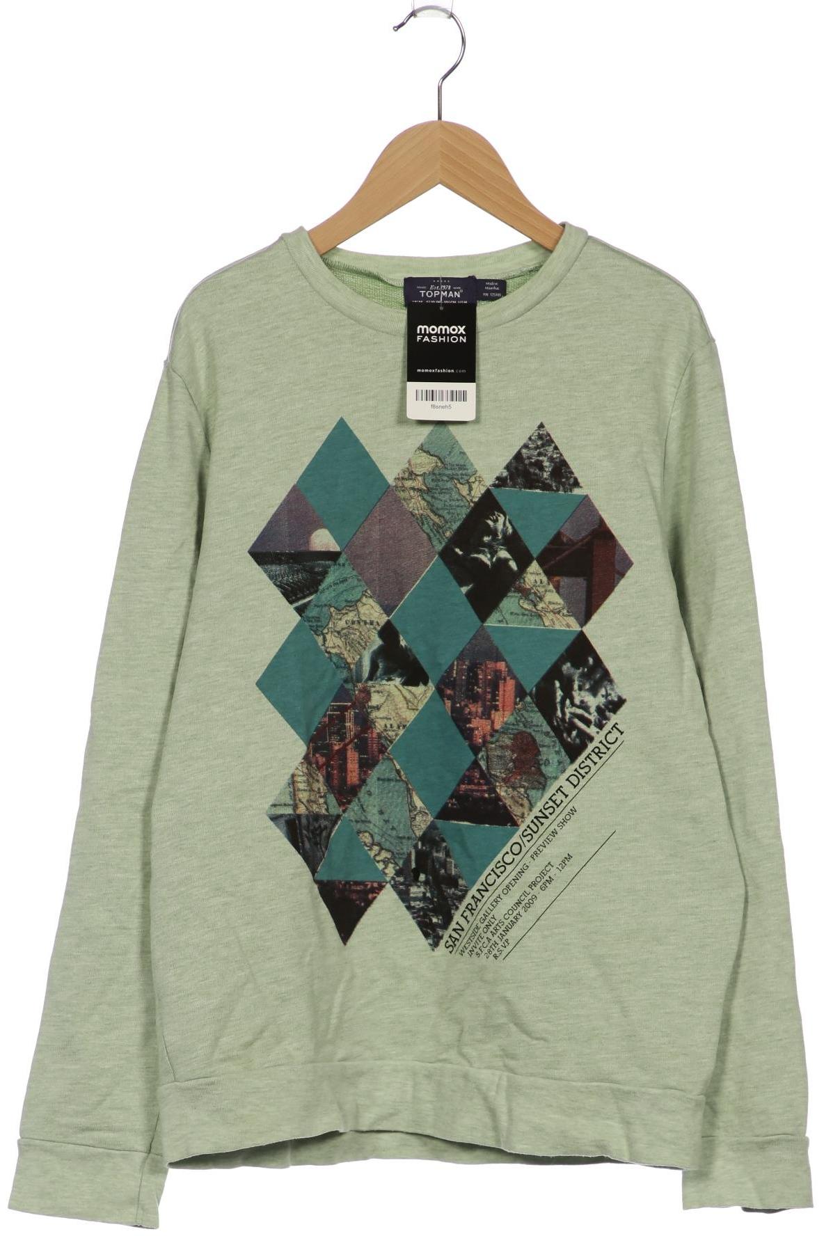 

Topman Herren Sweatshirt, hellgrün, Gr. 48