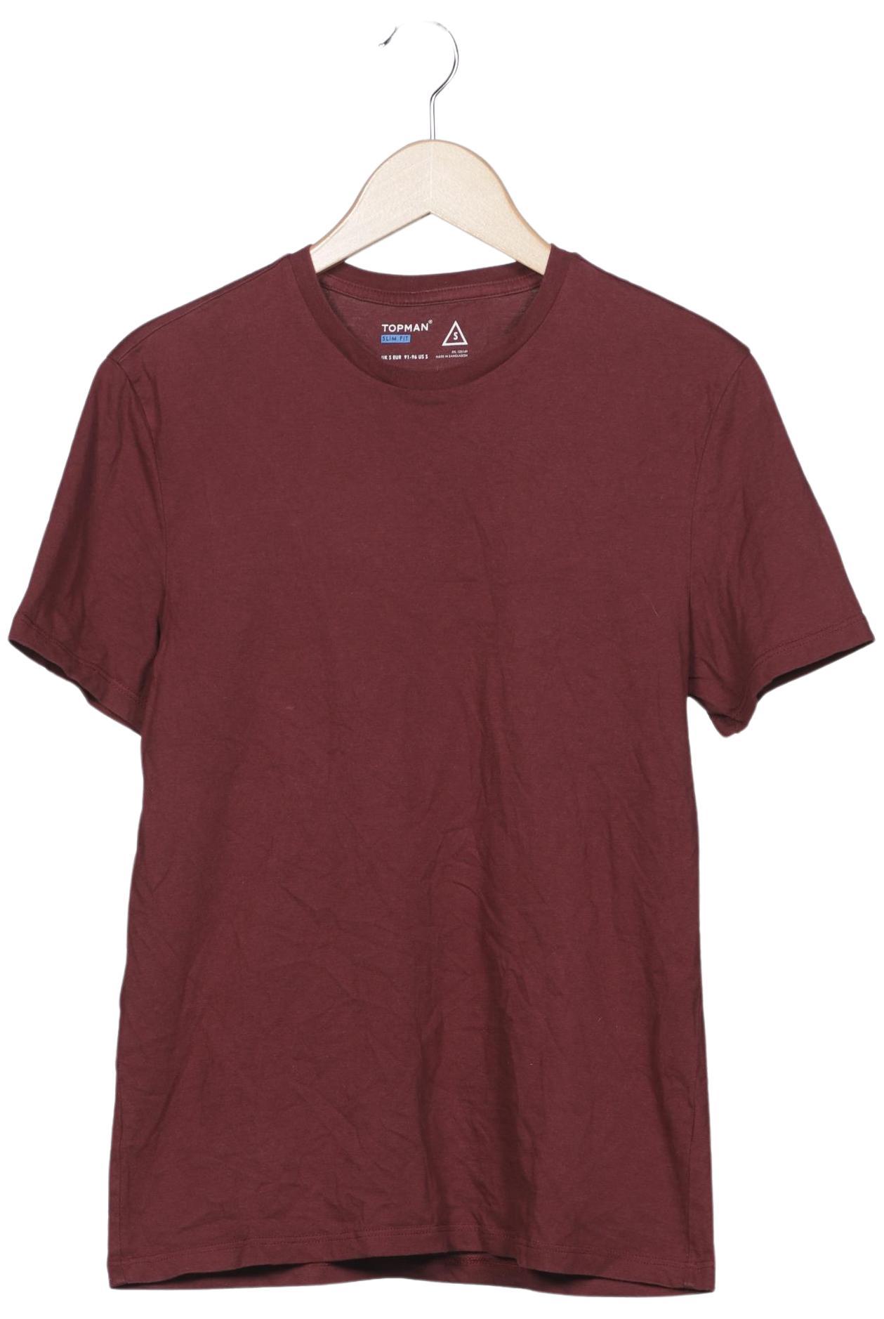 

Topman Herren T-Shirt, bordeaux, Gr. 46