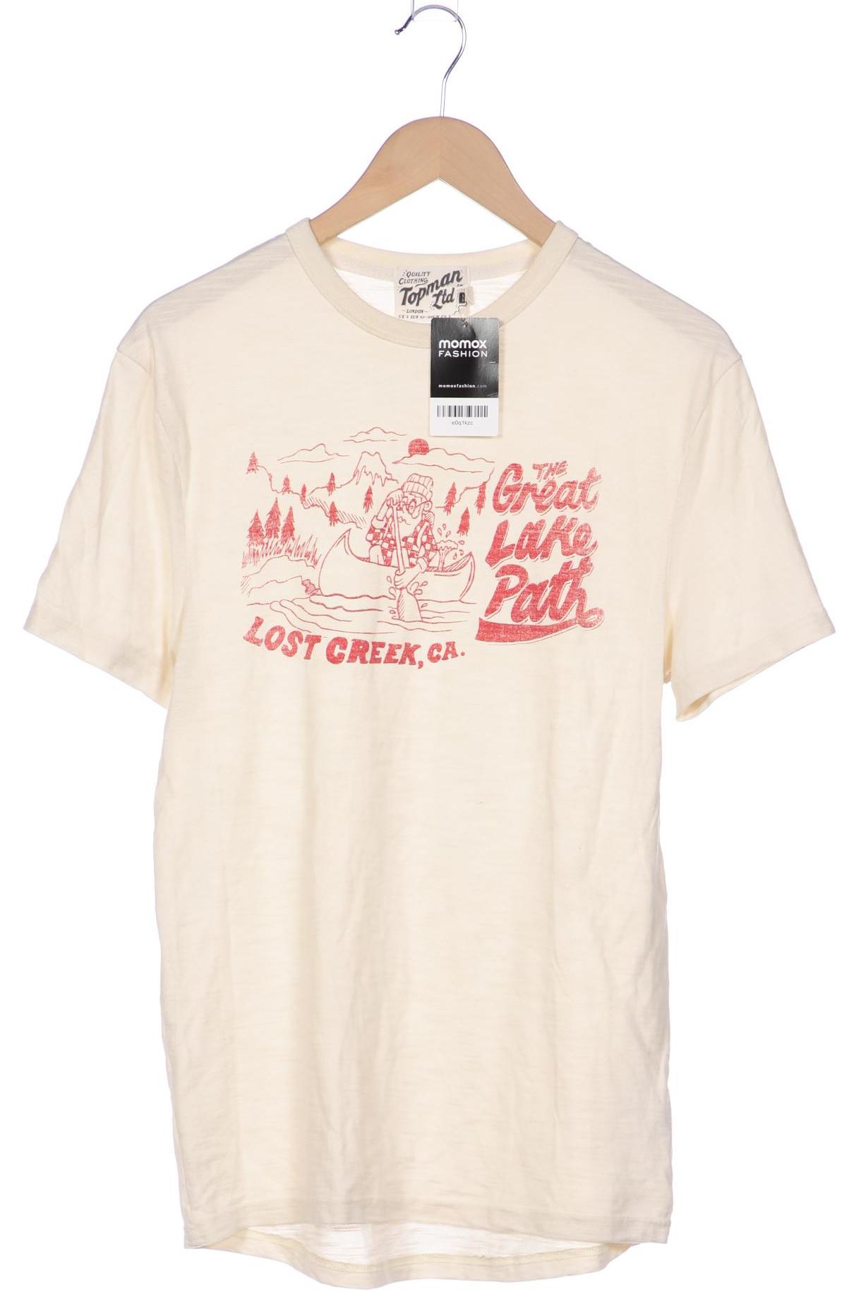 

Topman Herren T-Shirt, beige, Gr. 46