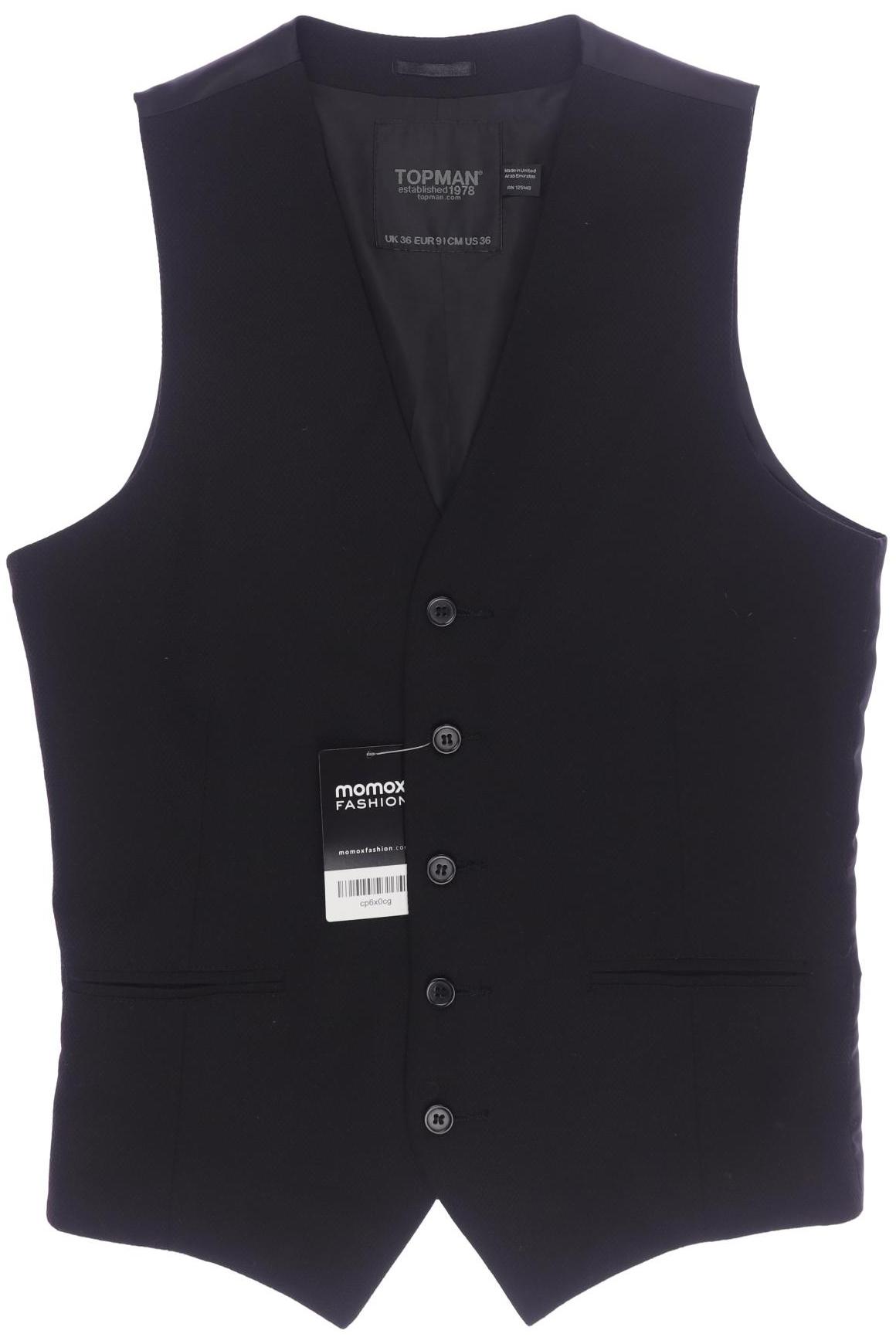 

Topman Herren Weste, schwarz, Gr. 46