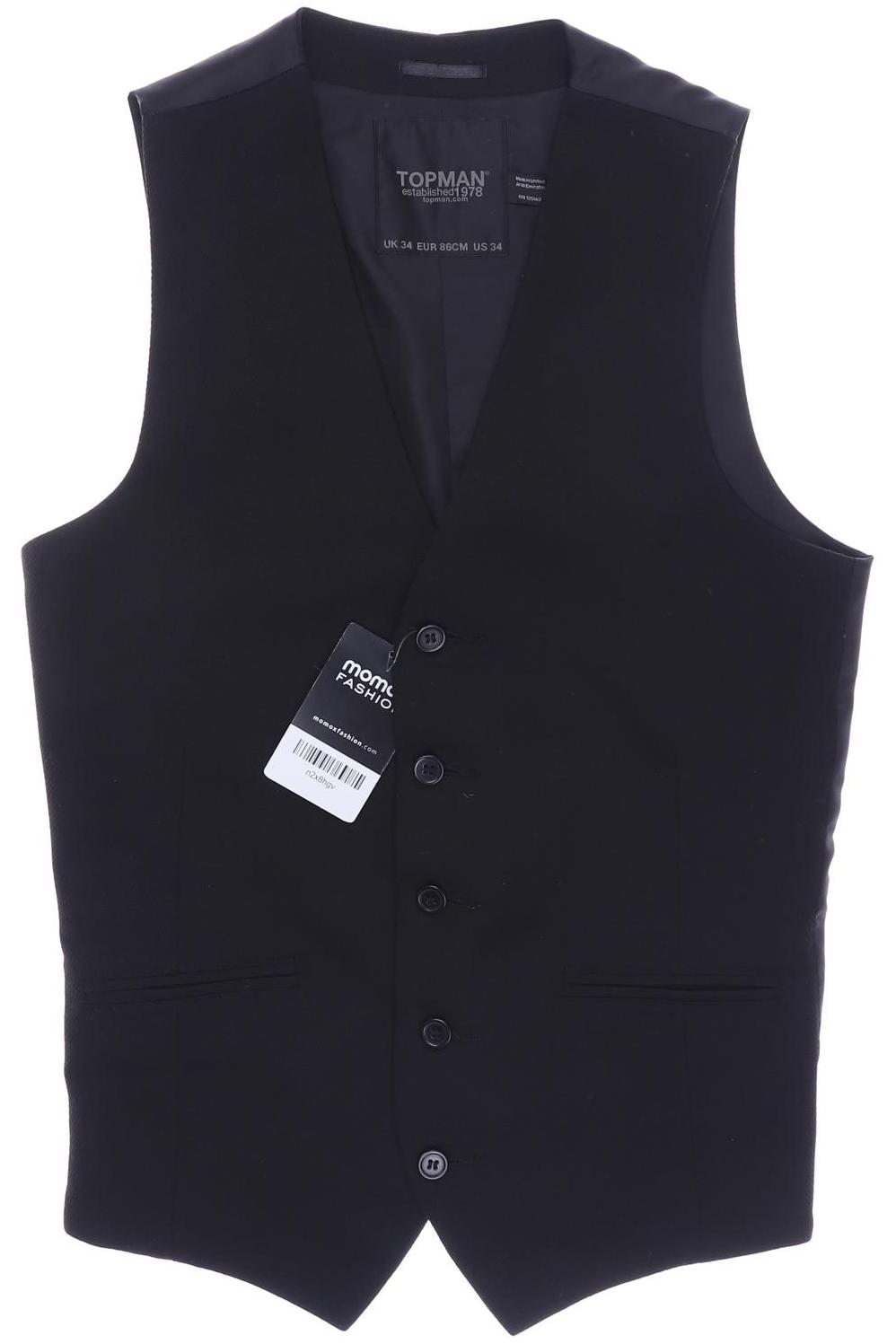 

Topman Herren Weste, schwarz