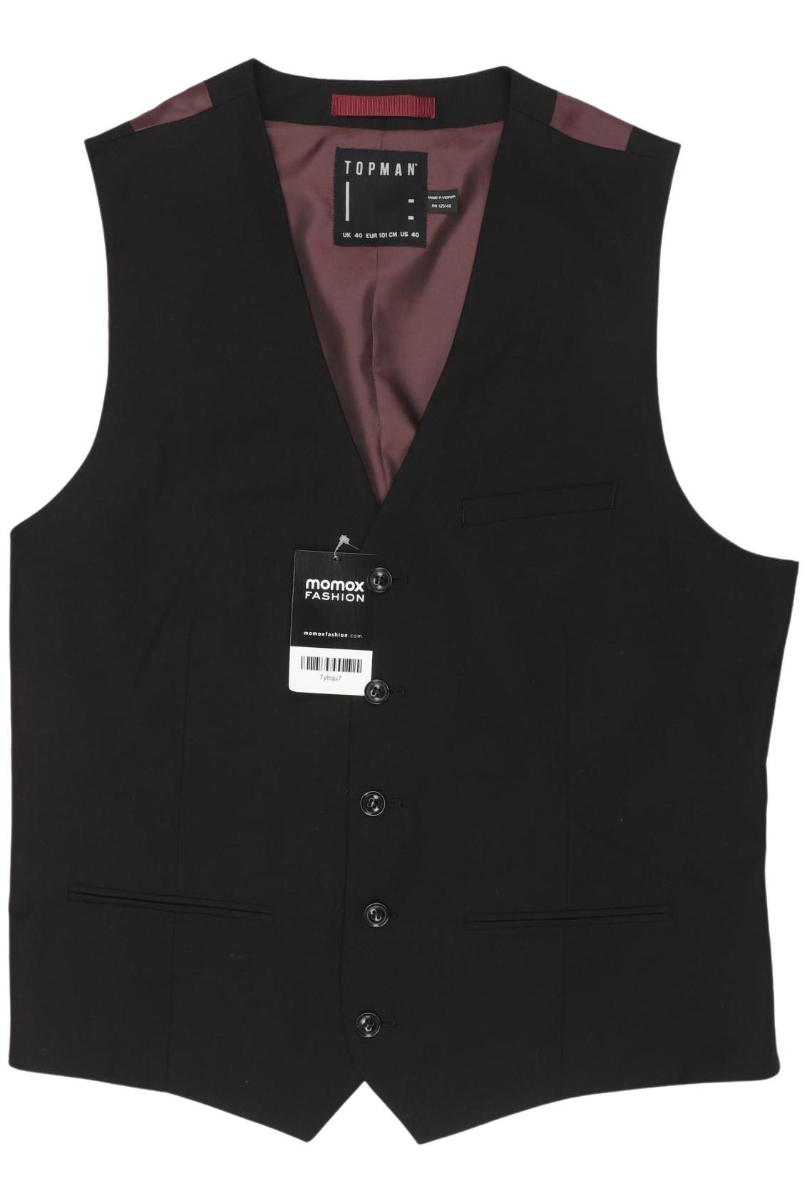 

Topman Herren Weste, schwarz, Gr. 52