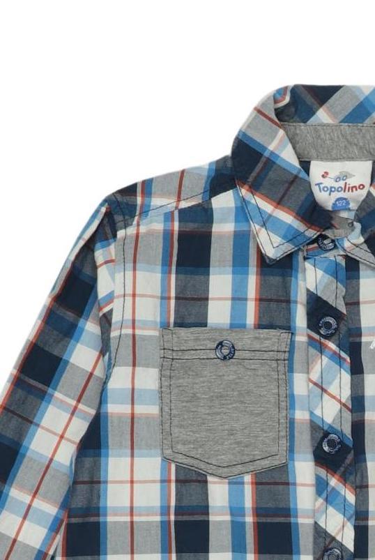 Thumbnail - Topolino Jungen Hemd, blau, Gr. 122