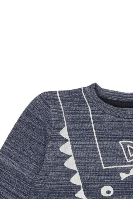 Thumbnail - Topolino Jungen Langarmshirt, marineblau, Gr. 80