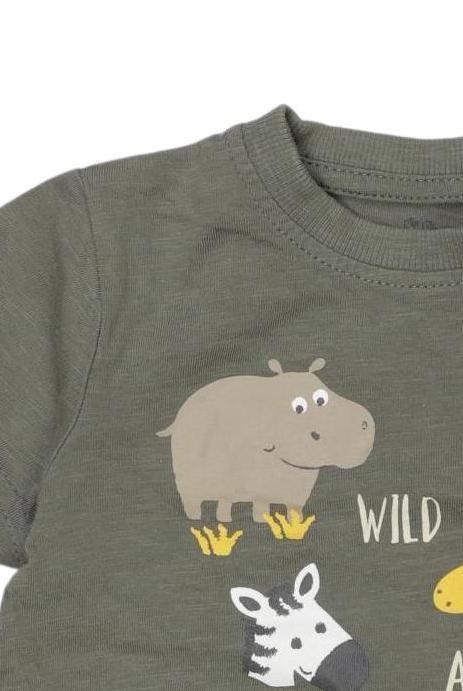 Thumbnail - Topomini Jungen T-Shirt, grün, Gr. 80