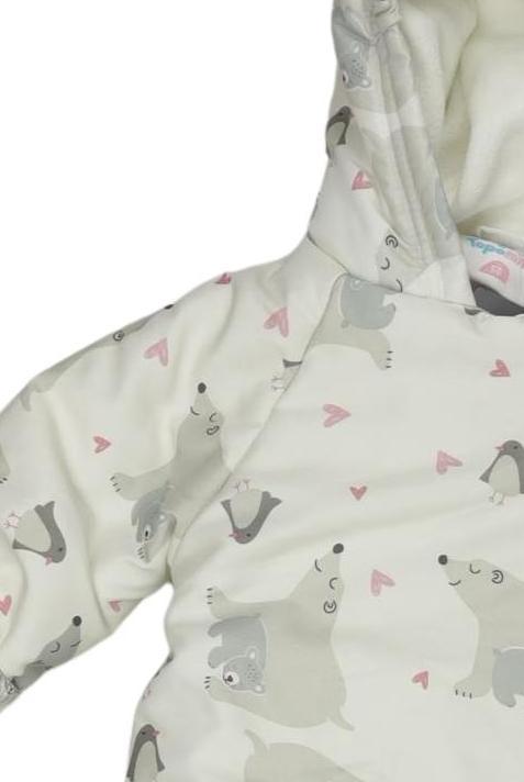 Thumbnail - Topomini Mädchen Schneeanzug, cremeweiß, Gr. 56