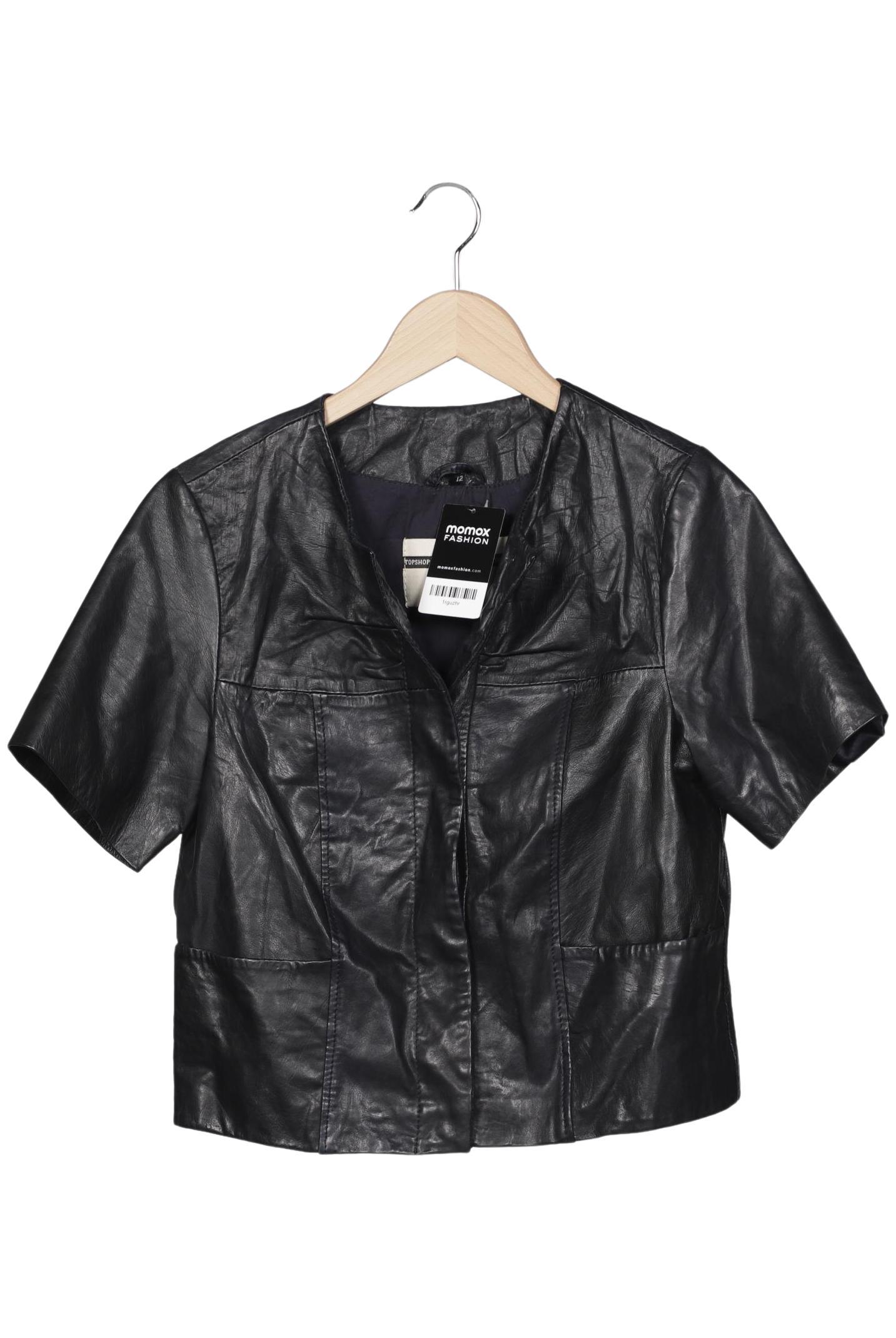 

Topshop Damen Jacke, schwarz, Gr. 40