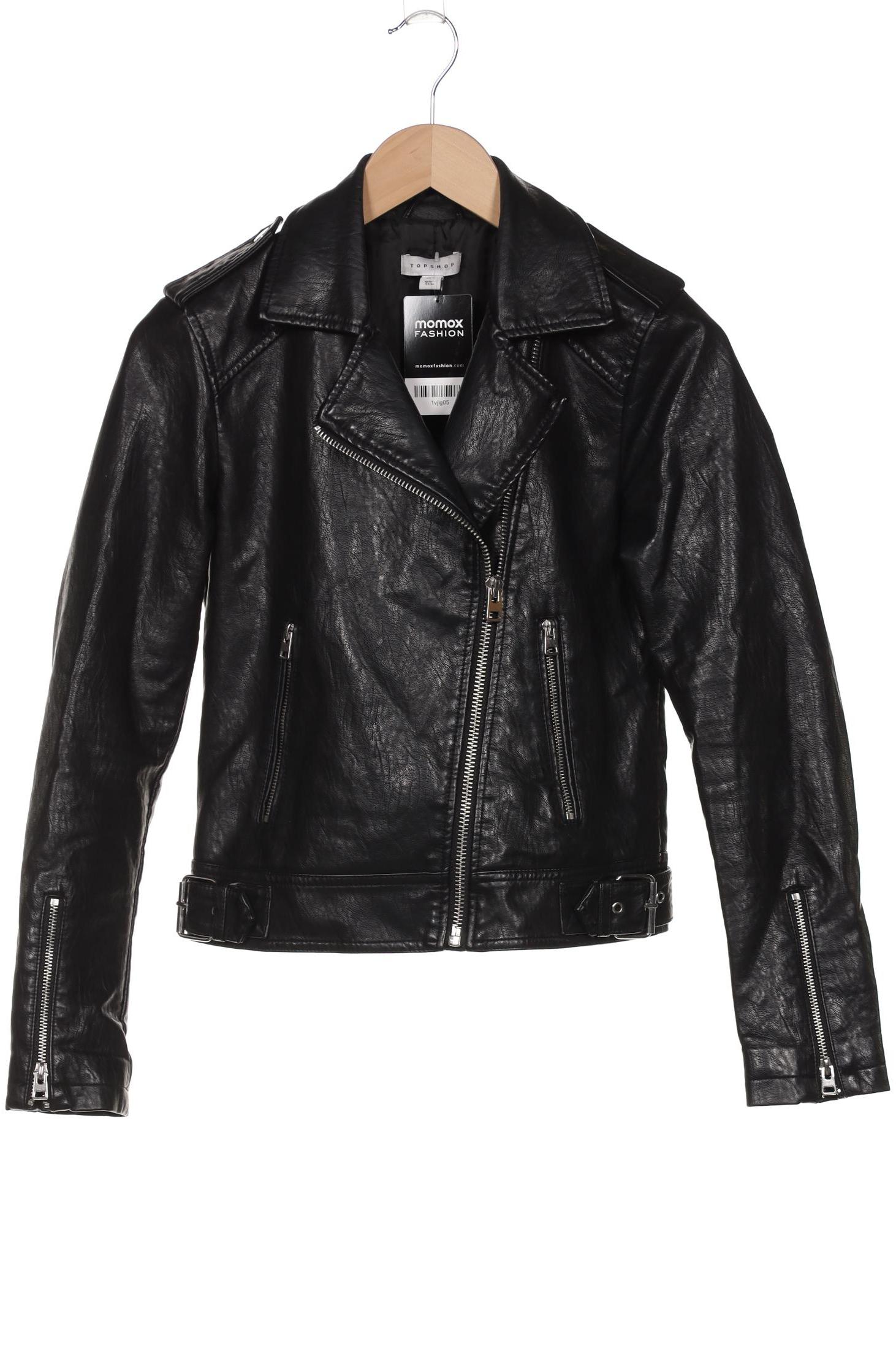 

Topshop Damen Jacke, schwarz, Gr. 34