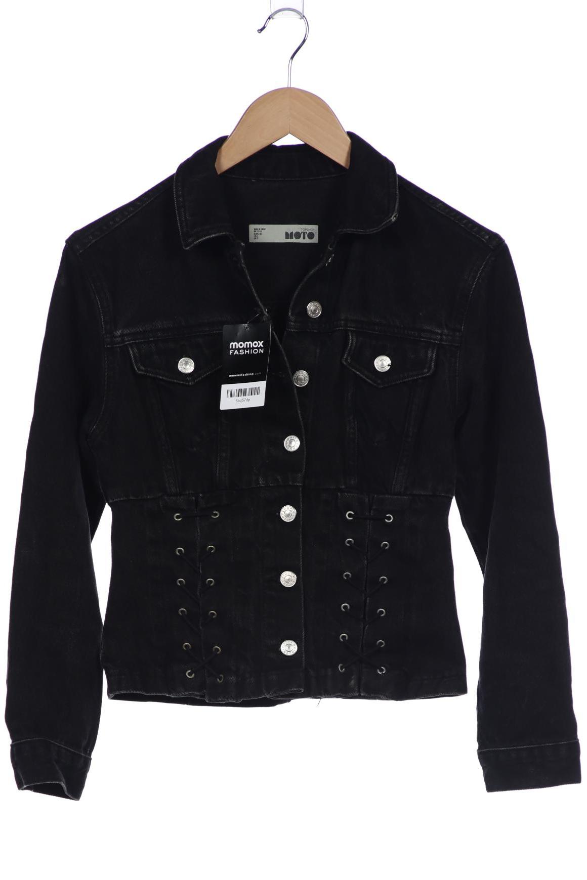 

Topshop Damen Jacke, schwarz, Gr. 36